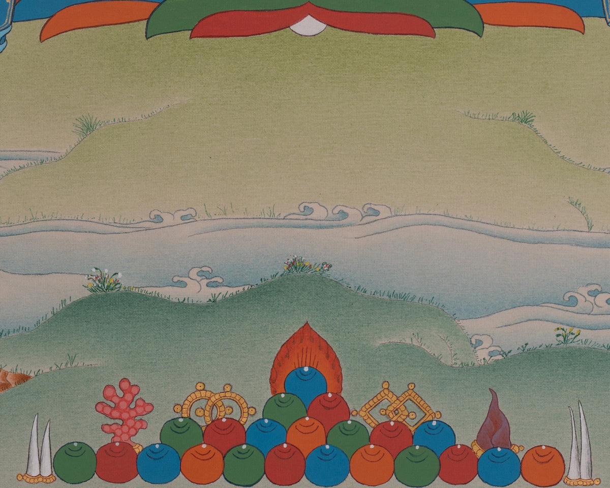 Manjushri Buddhist Artwork | Wisdom Deity | Bodhisattva of Knowledge and Clarity