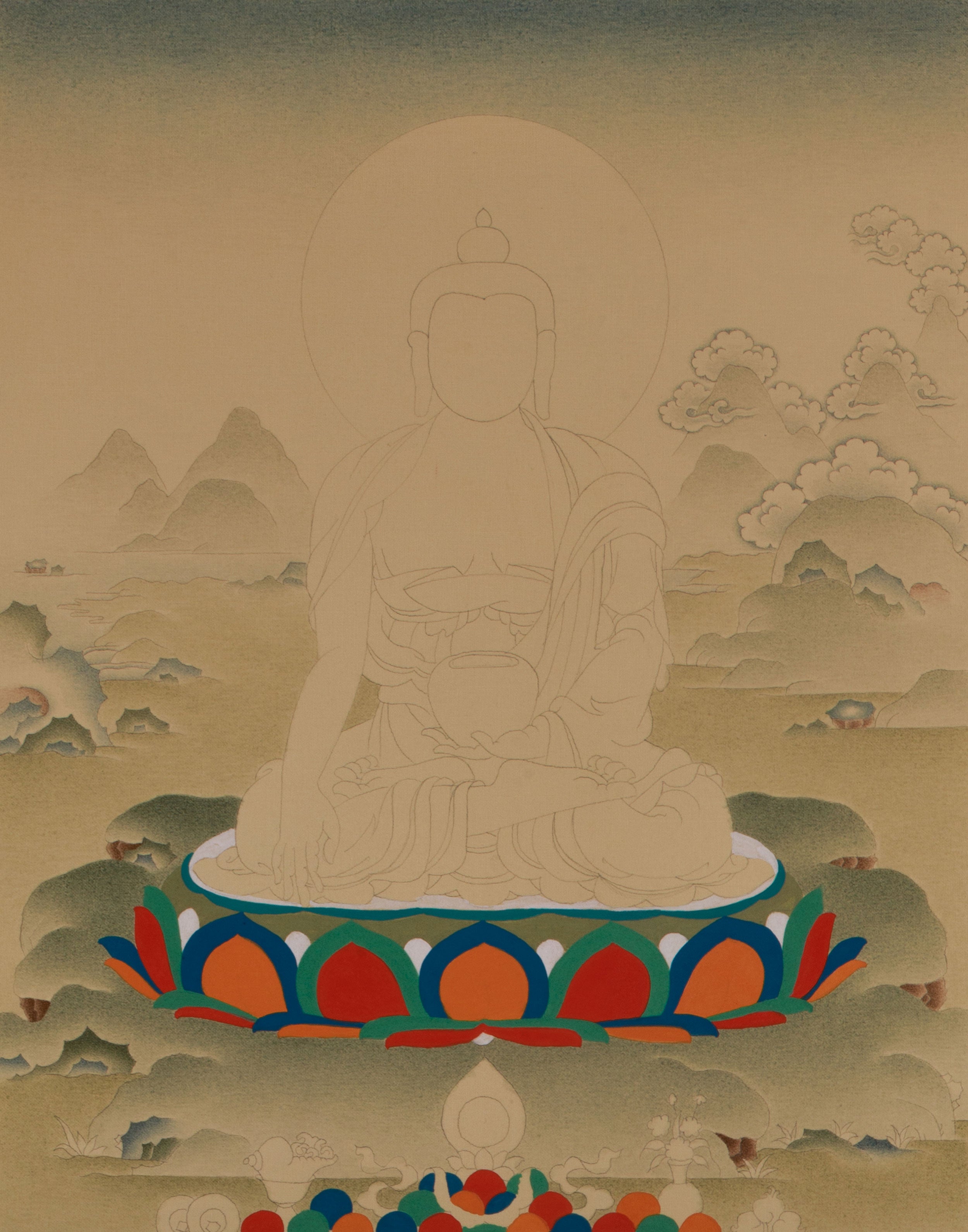Traditional Process of the Shakyamuni Buddha Artwork | Historical Buddha