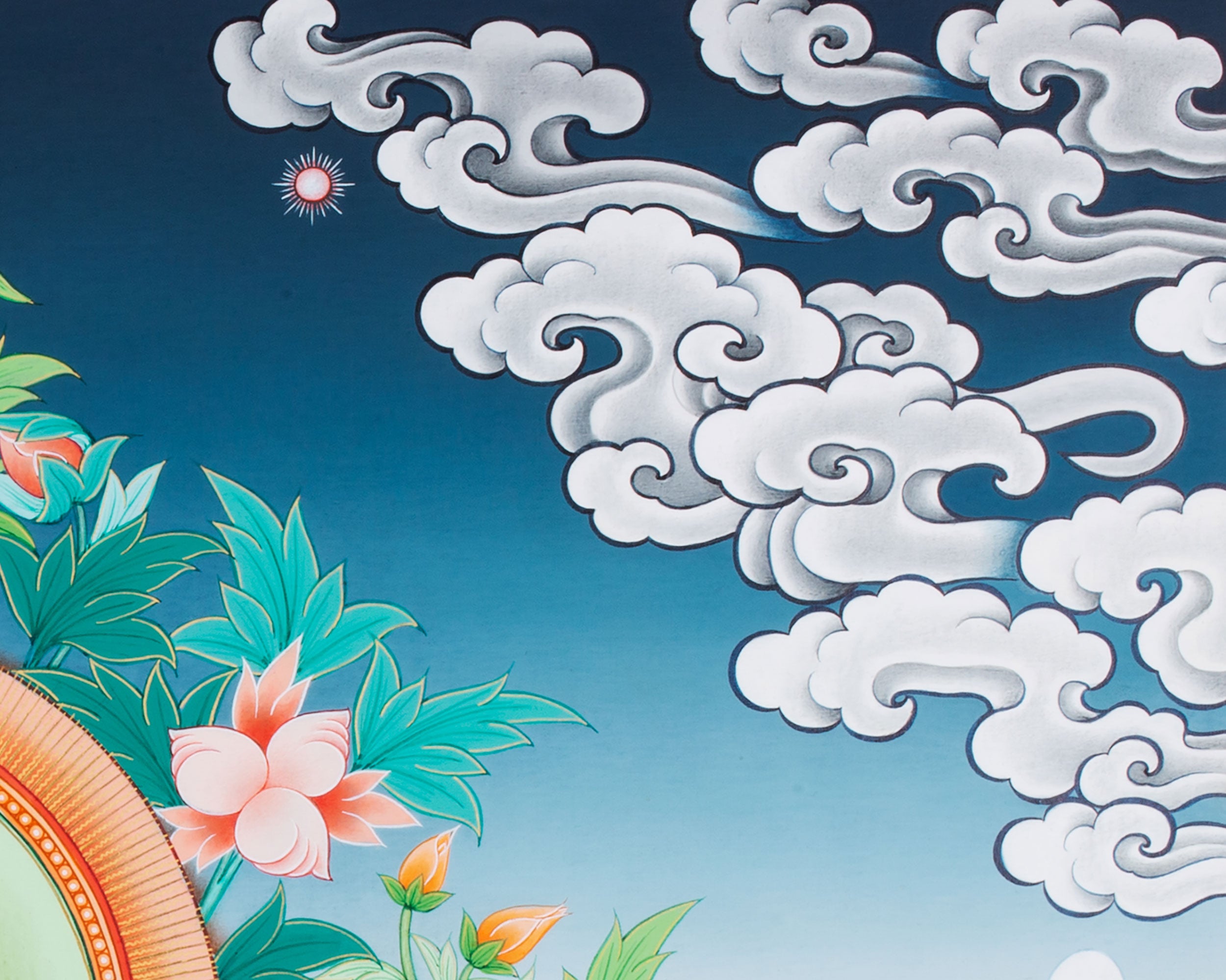 Eri Style Bhaisajyaguru Healing Artwork | Rare Exclusive Painting
