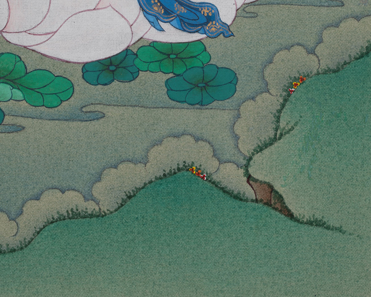 Manjushri Meditation Art | Bodhisattva of Wisdom and Enlightened Knowledge
