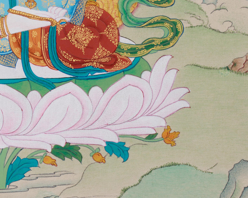 Tibetan Dorje Sempa (Vajrasattva) Thangka