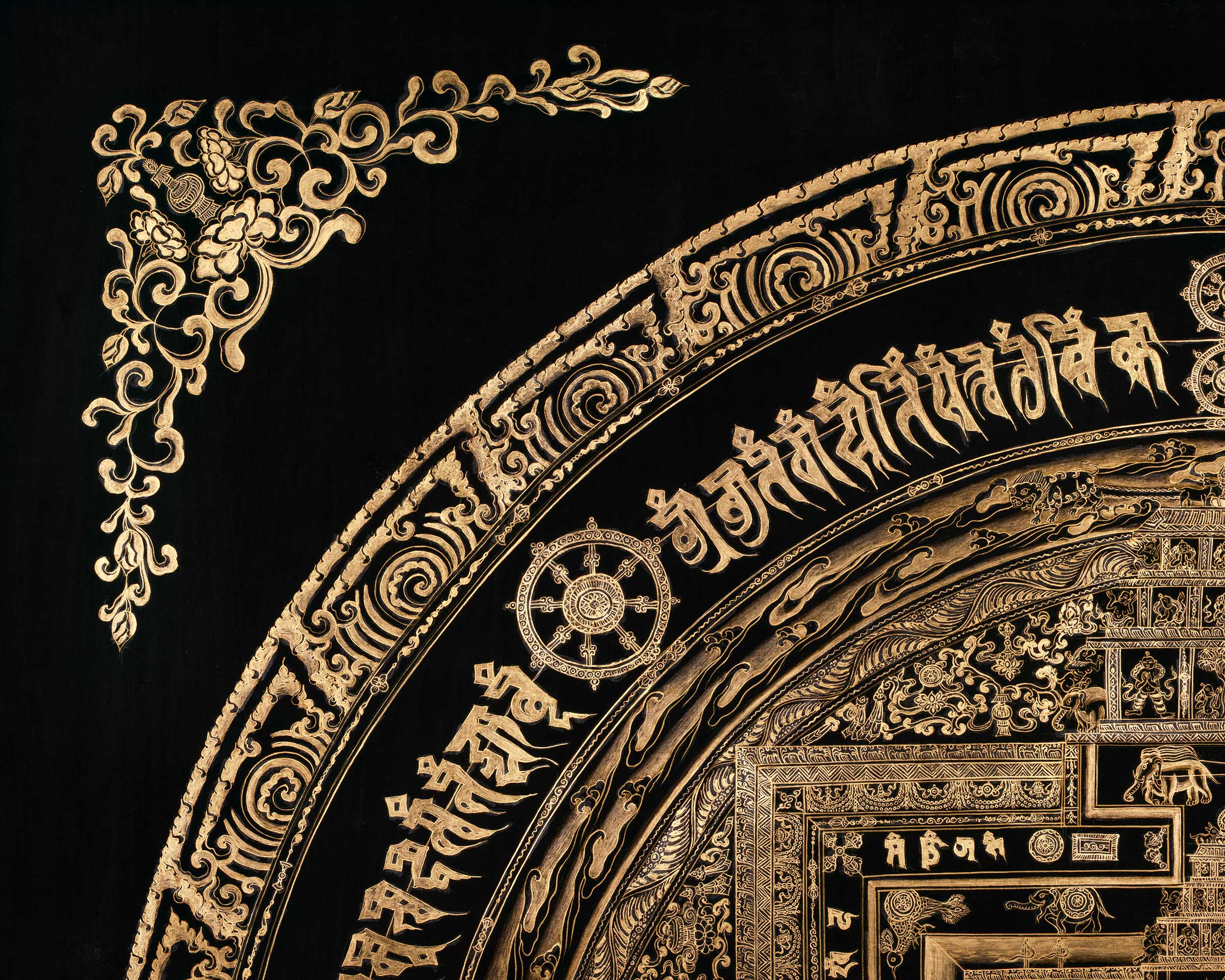 Exquisite Kalachakra Mandala, Wheel of Time | Symbolizing Cosmic Balance and Transformation