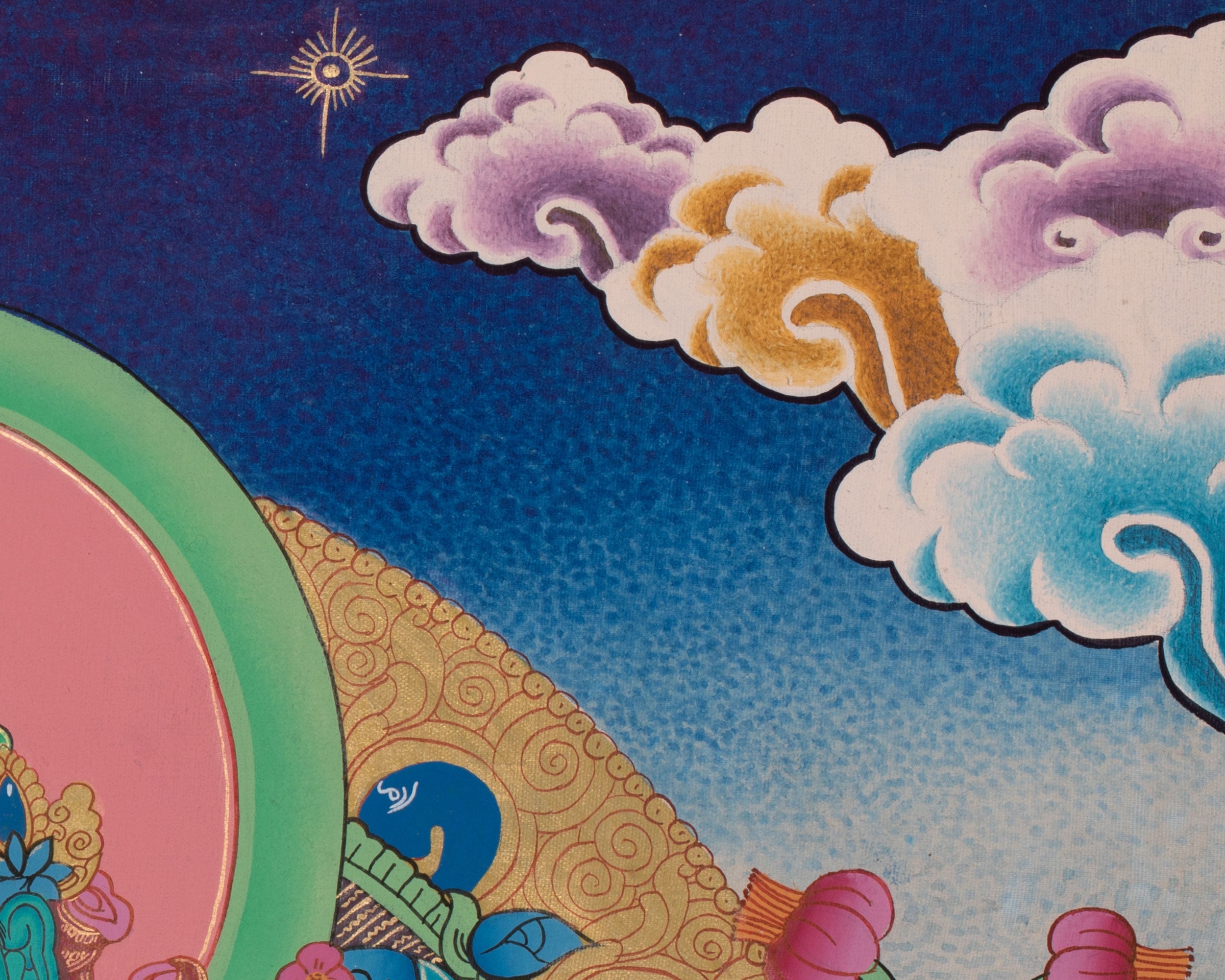 The Goddess Green Tara Thangka | Himalayan Buddhist Painting for Meditation