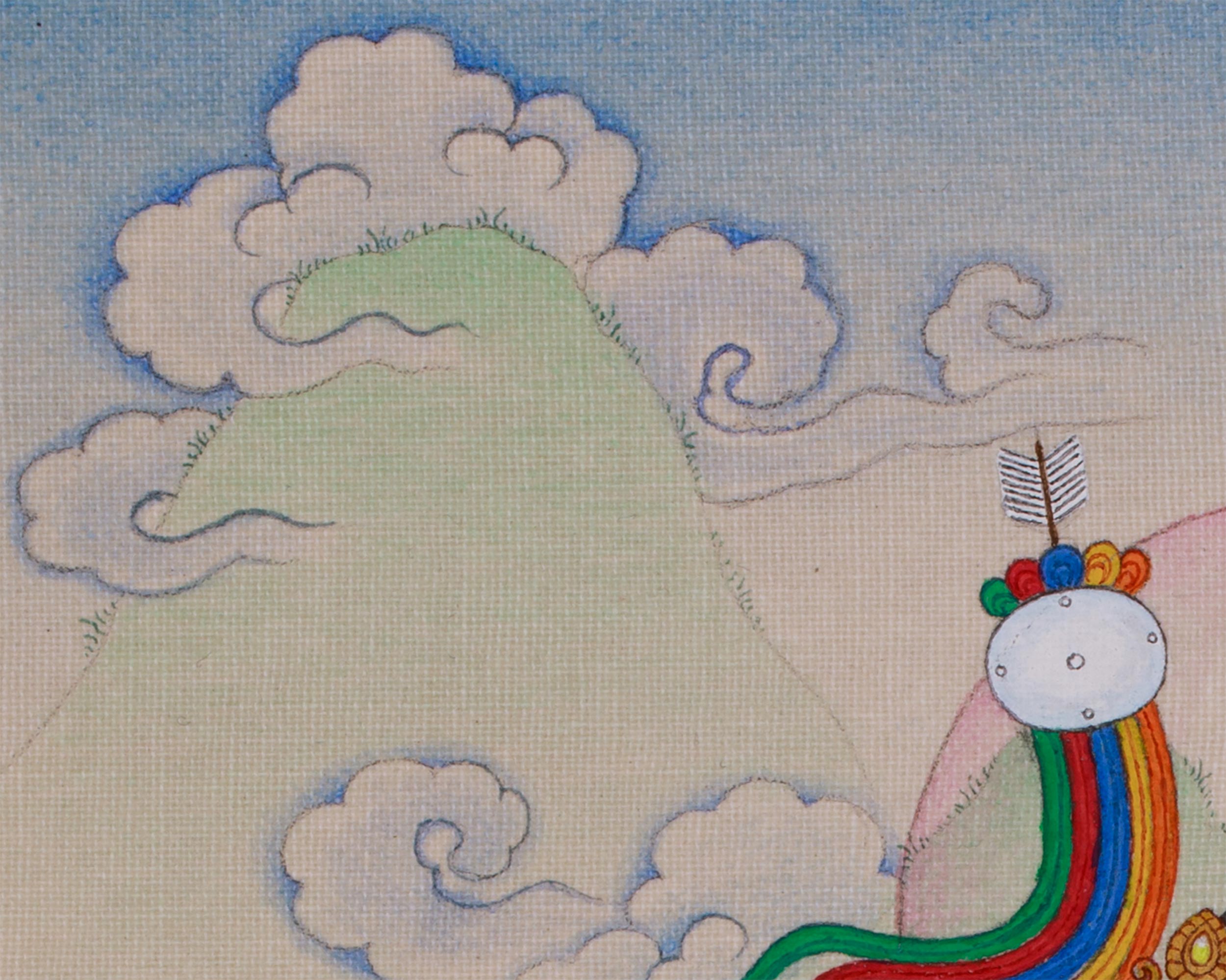 Dakini Mandarva Painting | Protector of Tantric Practices | Yogini of Enlightenment