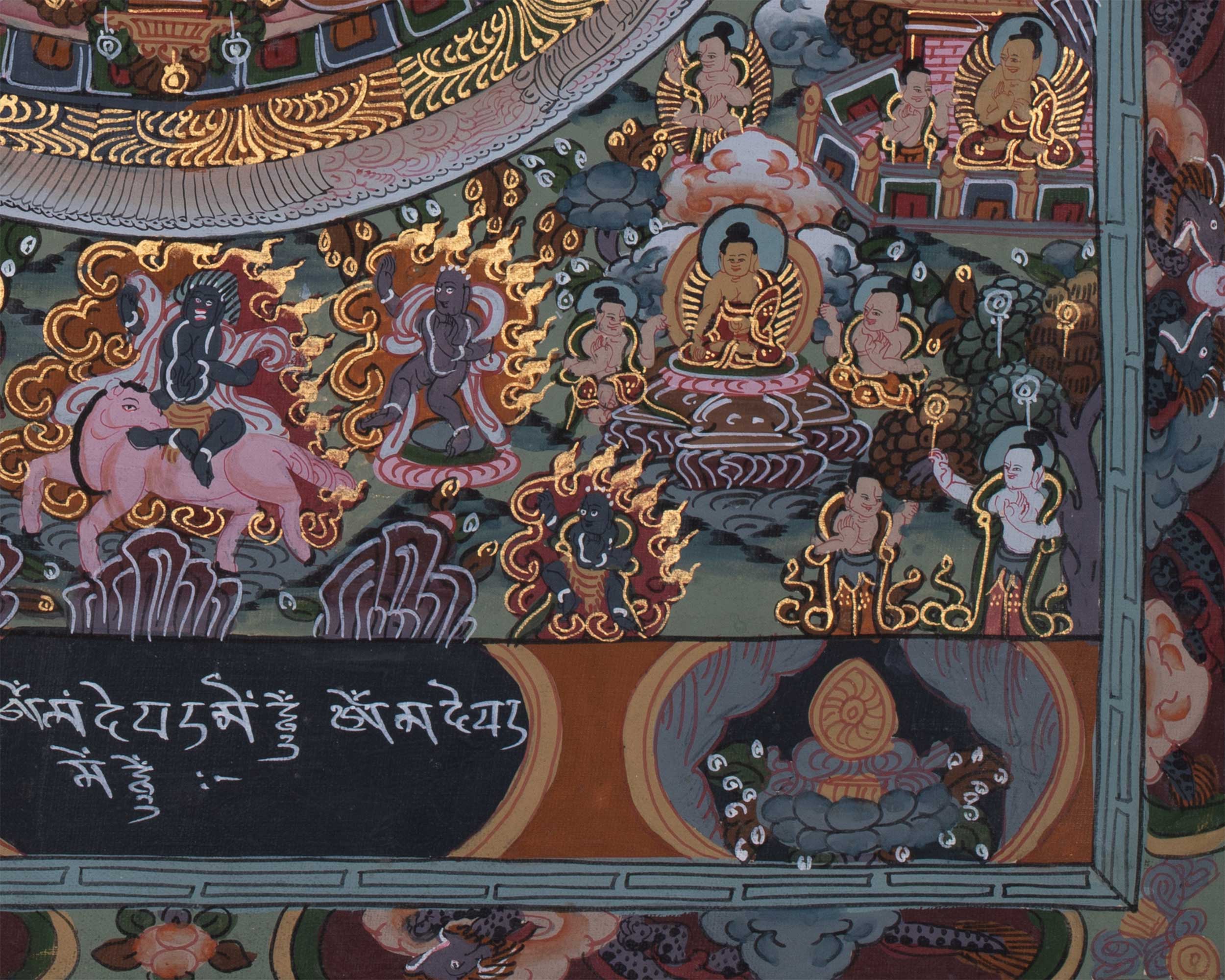 Spiritual Buddha Mandala Painting | Sacred Tibetan Artwork