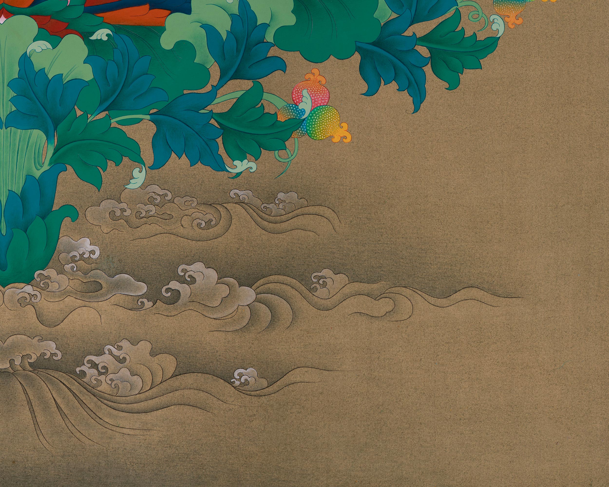 Traditional Padmasambhava Artwork | Thangka of the Guru Rinpoche, Second Buddha