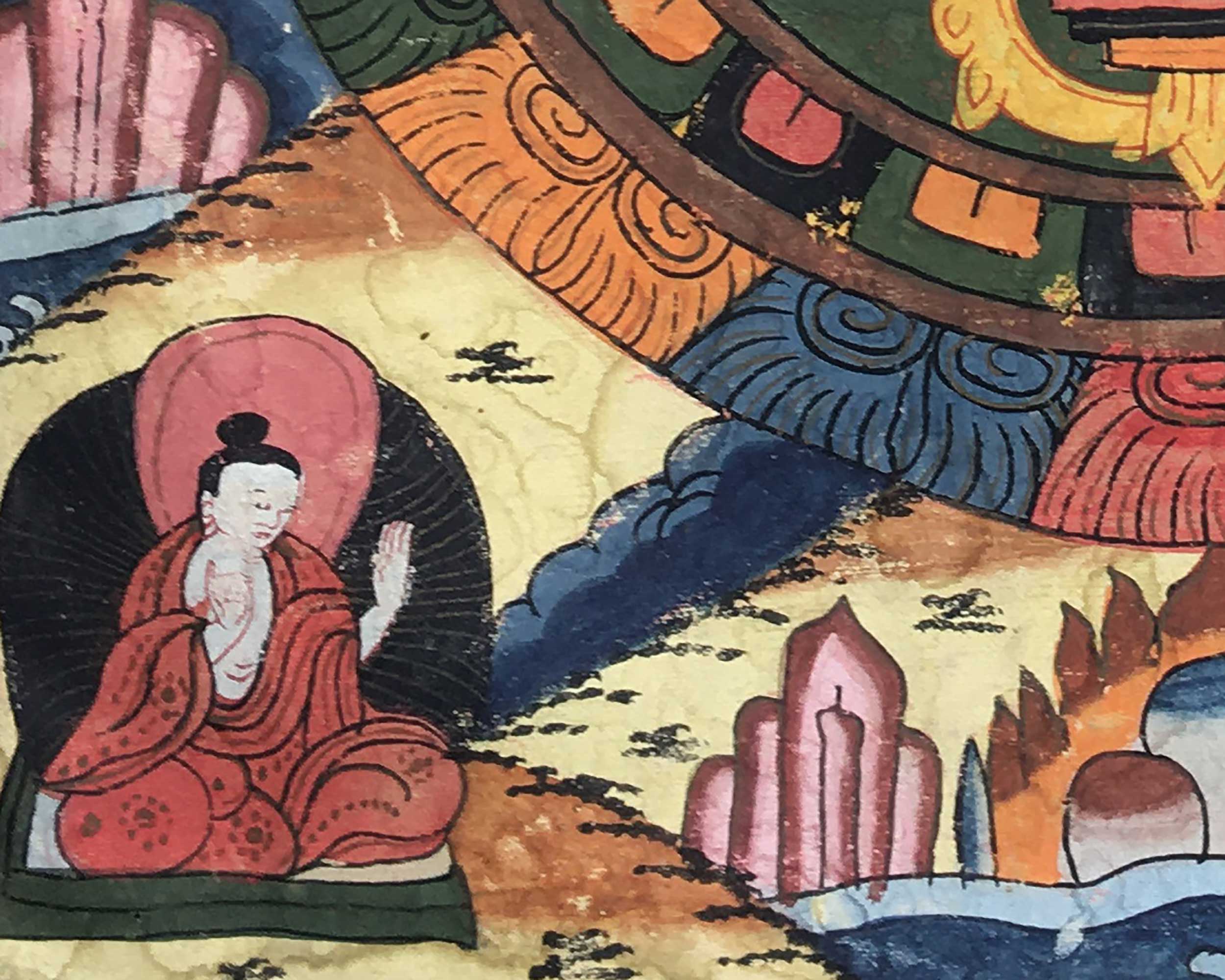 Buddha Mandala | Tibetan Traditional Thangka | Wall Hanging Decors