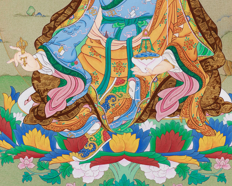 Lotus Vajra Guru Rinpoche | Hand-Painted Sacred Art