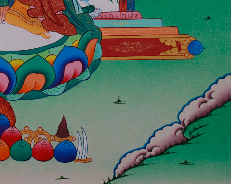 Hand-Painted Maitreya Buddha Art | Symbol of Future Enlightenment and Compassion