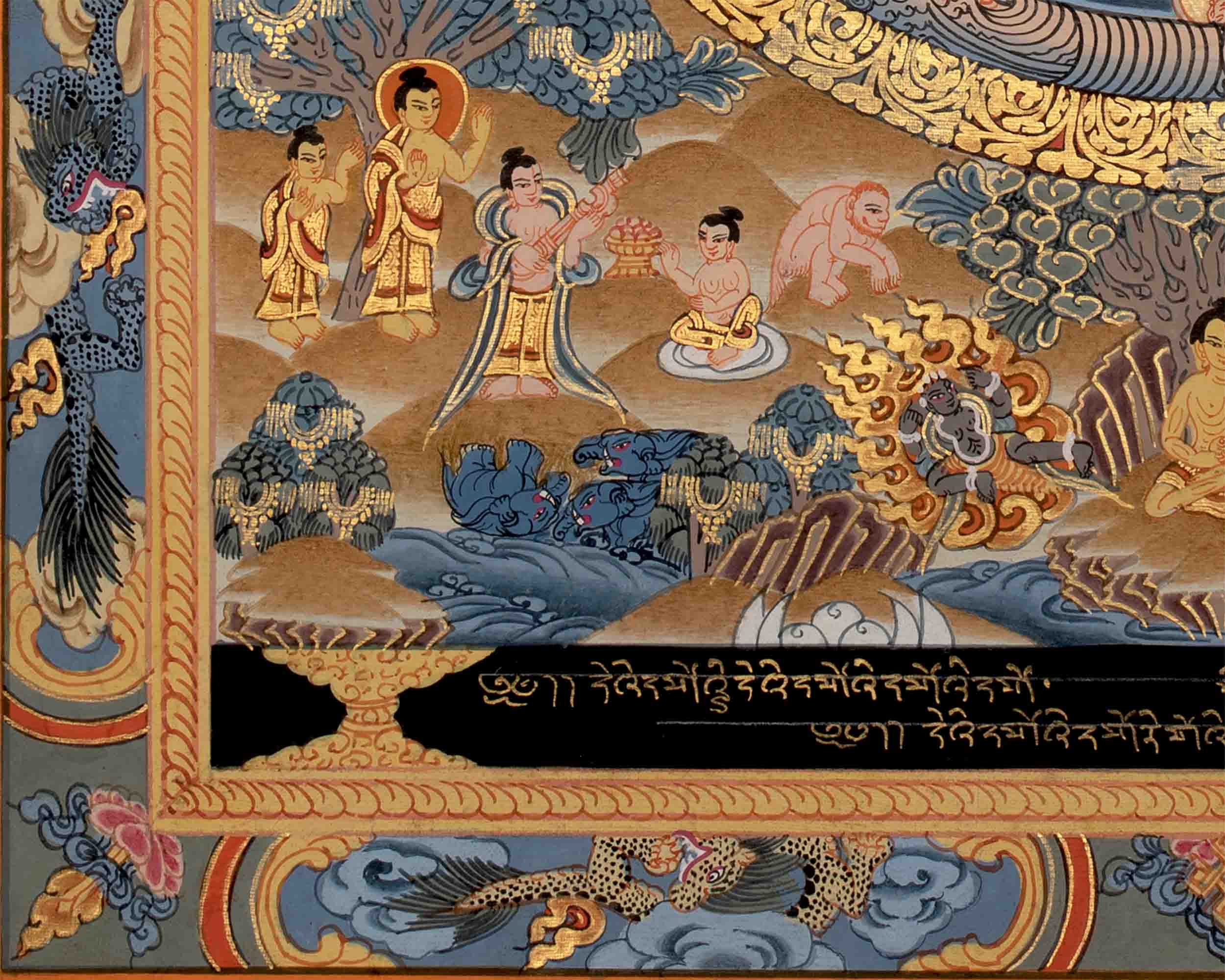 Genuine Handcrafted Buddha Mandala Thangka