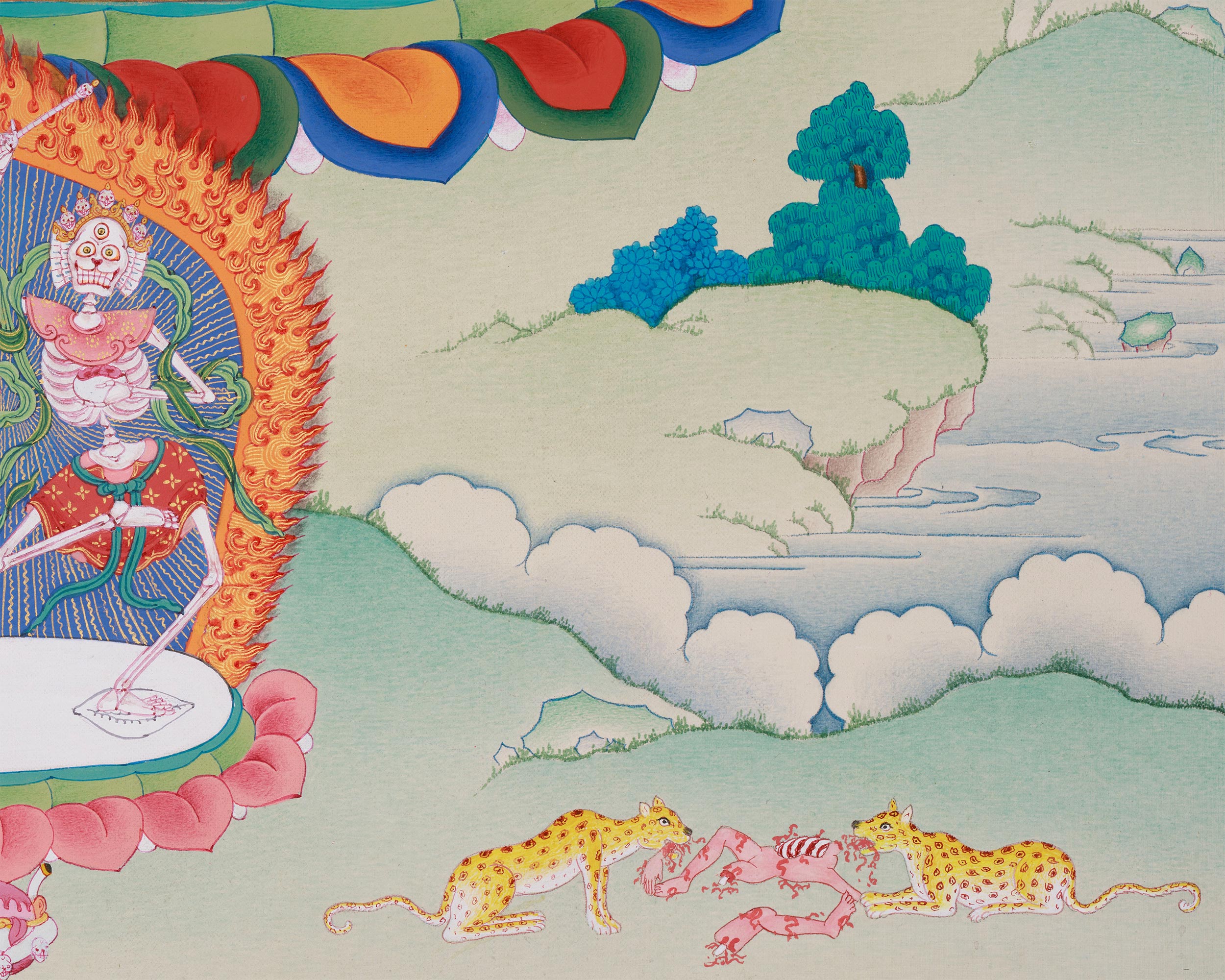 Red Dakini Vajrayogini Thangka | The Fierce & Compassionate Tantric Deity