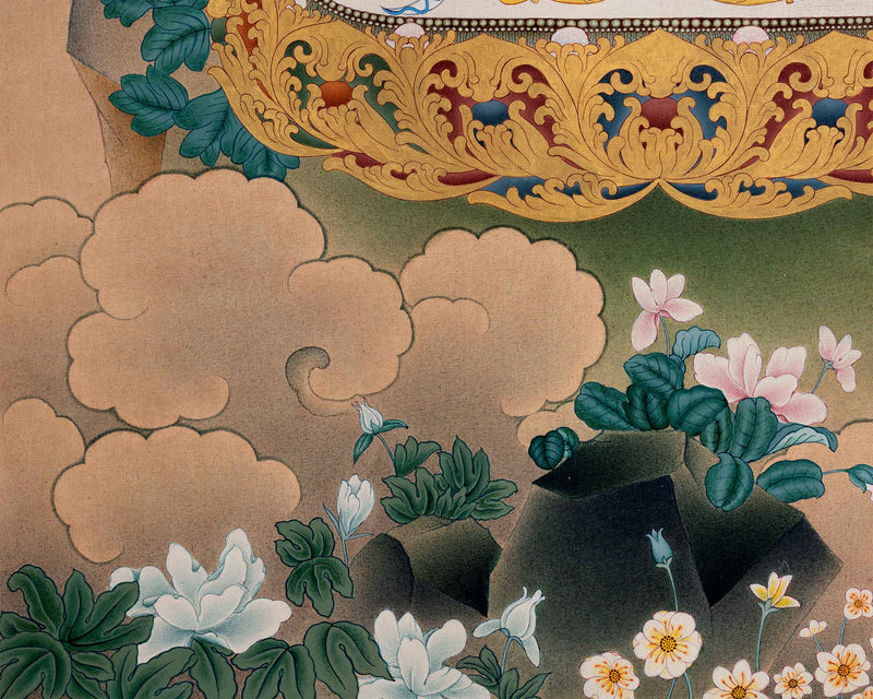 Sacred Chenrezig Thangka | The Embodiment Of Compassion | Bodhisattva Artwork