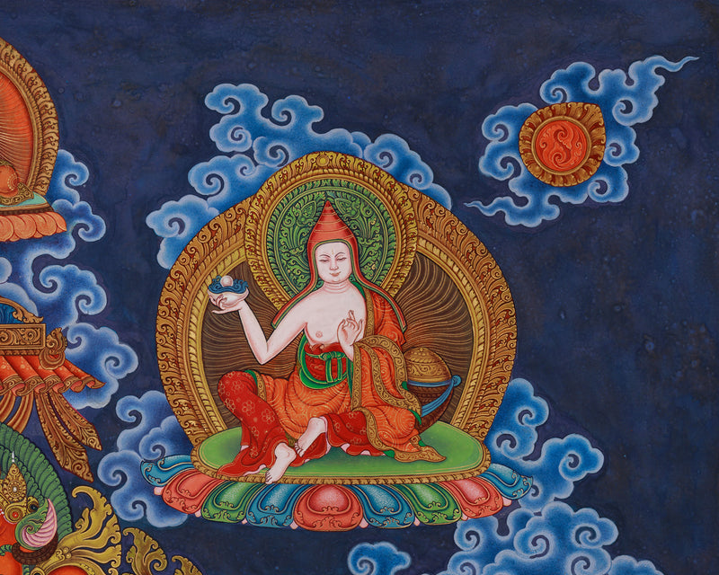 Guru Rinpoche Thangka Print | Eight Manifestations of Padmasambhava