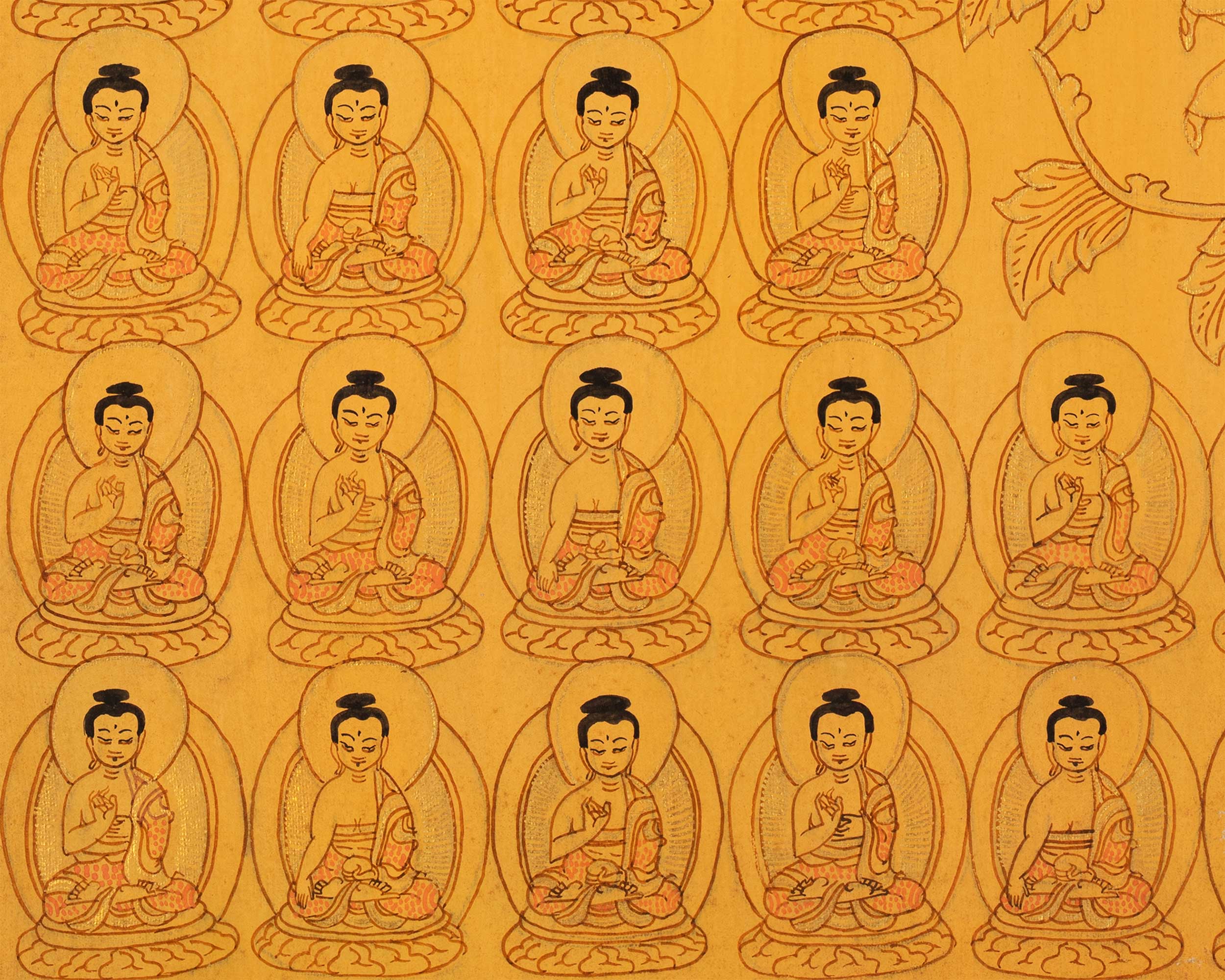 Assembly of Buddhas Thangka | Enlightenment and Harmony
