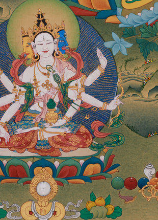 Protection of Bodhisattva Green Tara | Lhasa Stone Colors