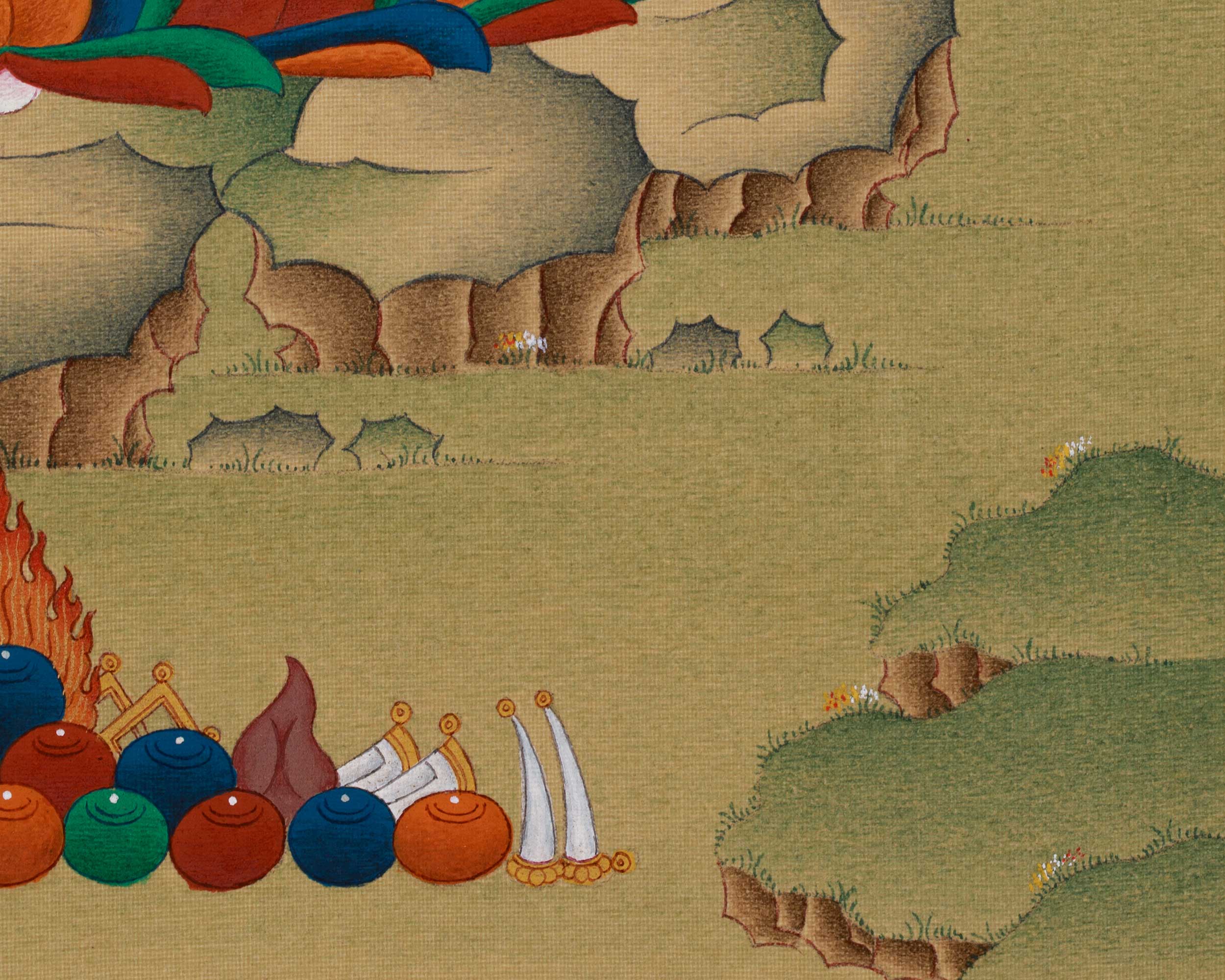 Original Buddha of Medicine, Bhaisajyaguru Painting | Supreme Healer