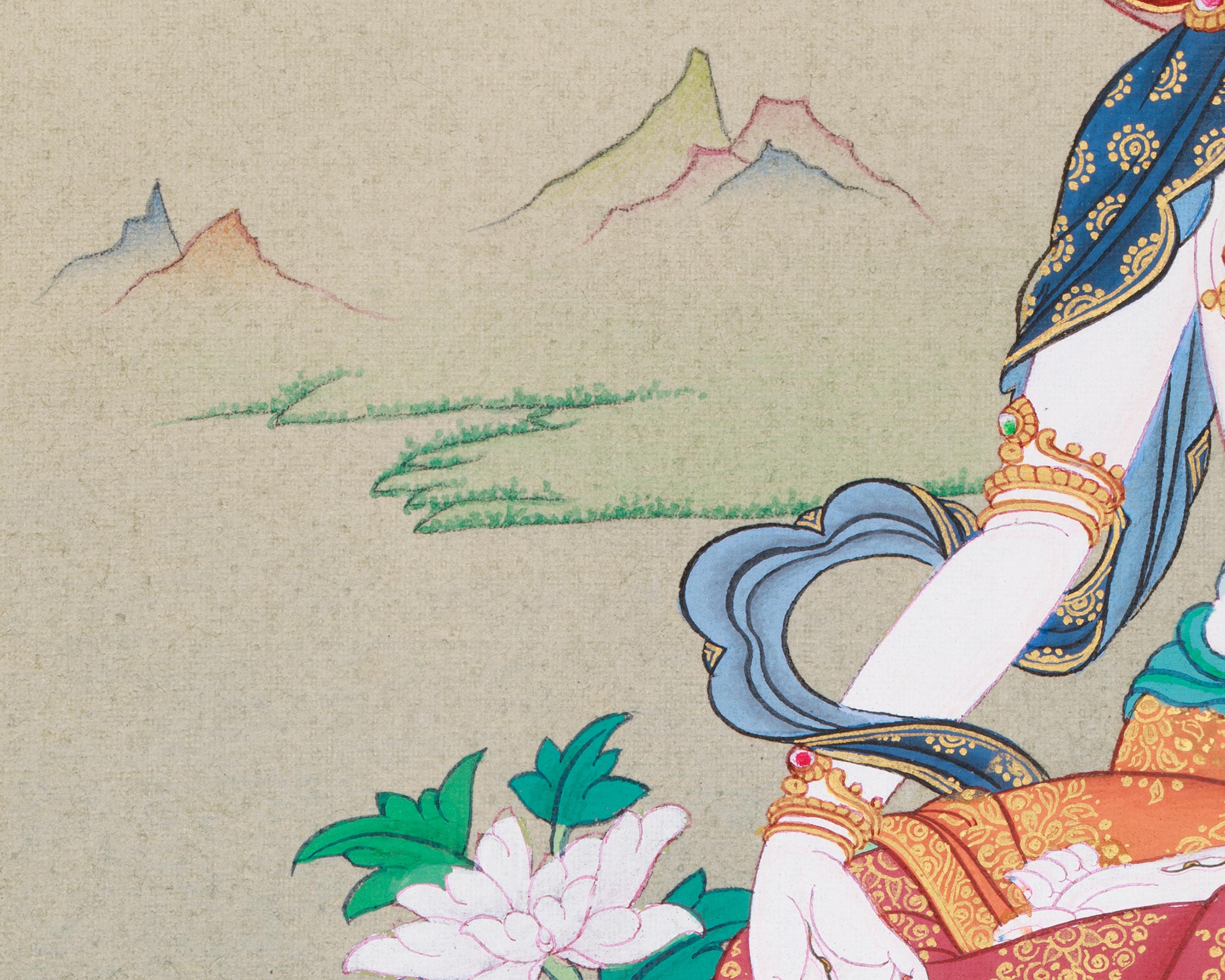 Sacred Longevity Blessing White Tara | Buddhist Goddess of Healing