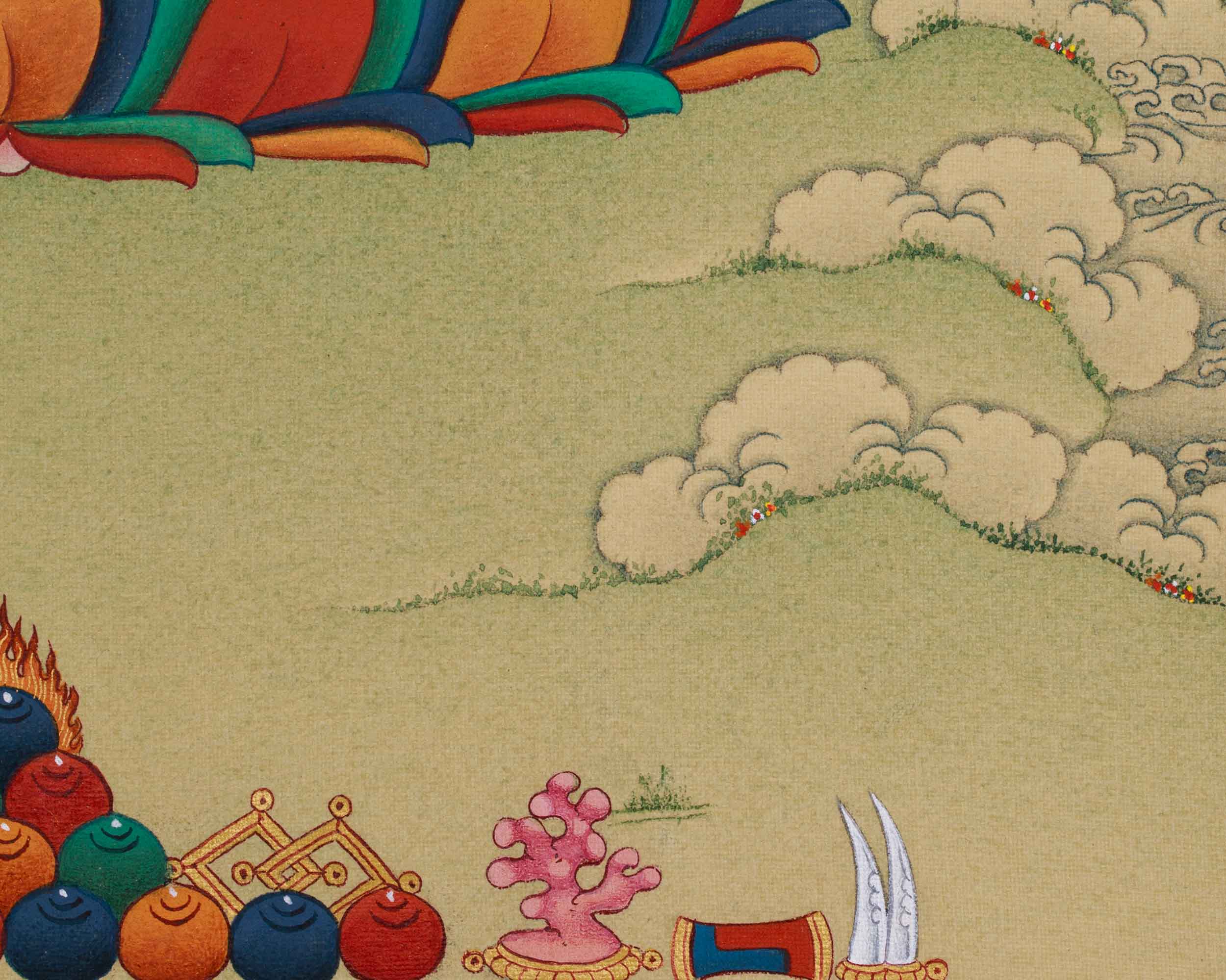 33cm Dharma Teacher Thangka of Shakyamuni | Enlightened Buddha of Wisdom