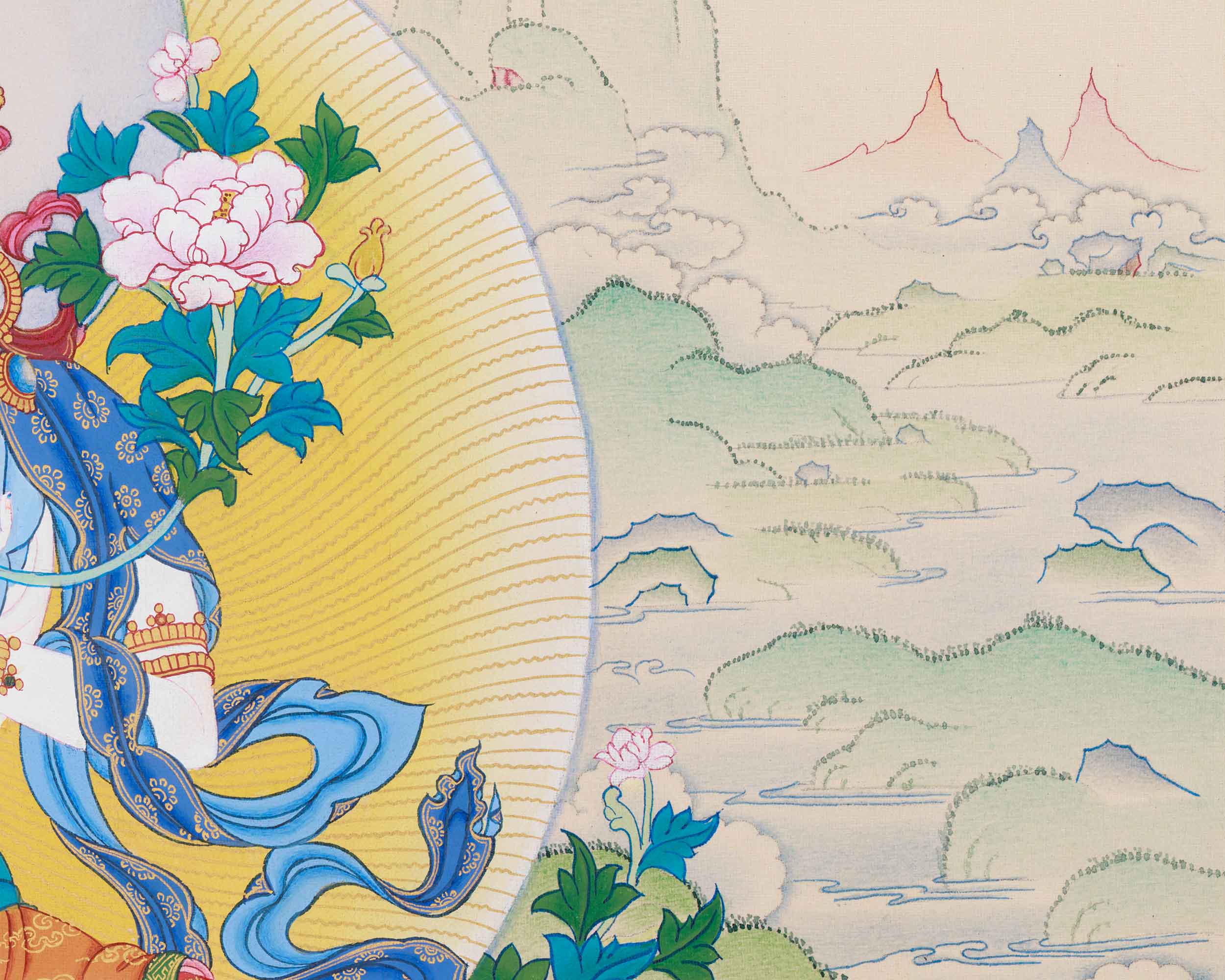Buddhist Long-Life Deities: White Tara, Namgyalma, and Buddha Amitayus | Karma Gadri Artistry