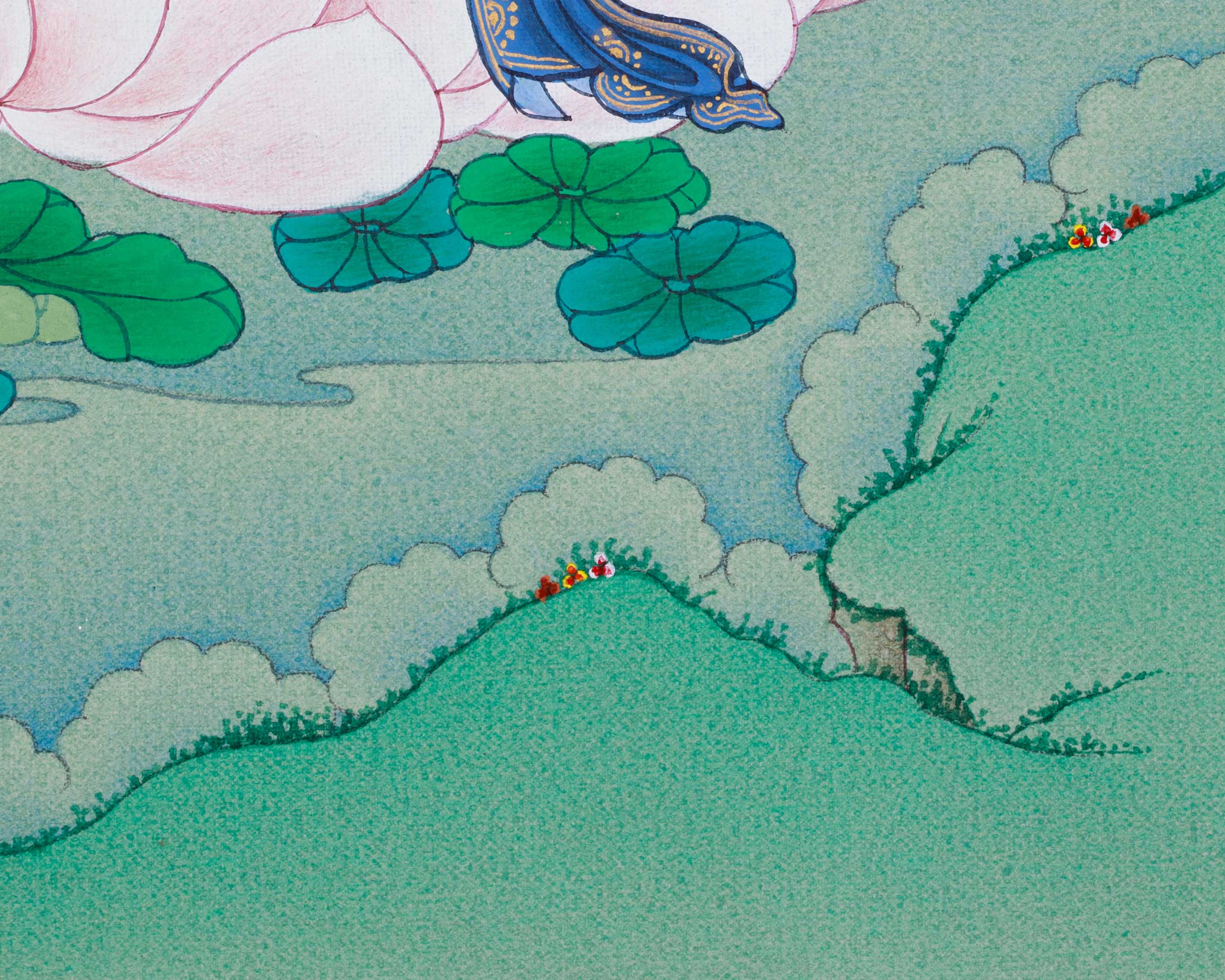 Vajrayana Deity Manjushri Thangka | Bodhisattva of Wisdom