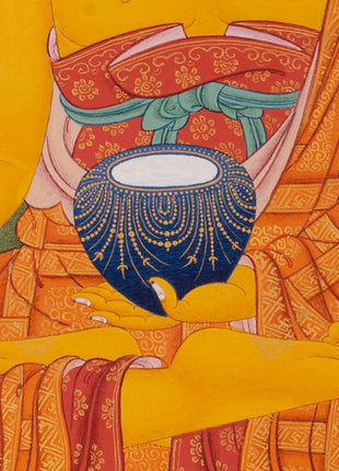 Siddhartha Gautama Digital Print Artwork | Buddha Shakyamuni on Canvas | Thangka Print for Spiritual Awakening