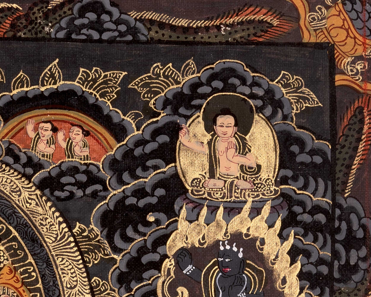 Three Mandala Thangka | Buddha and Female Bodhisattvas