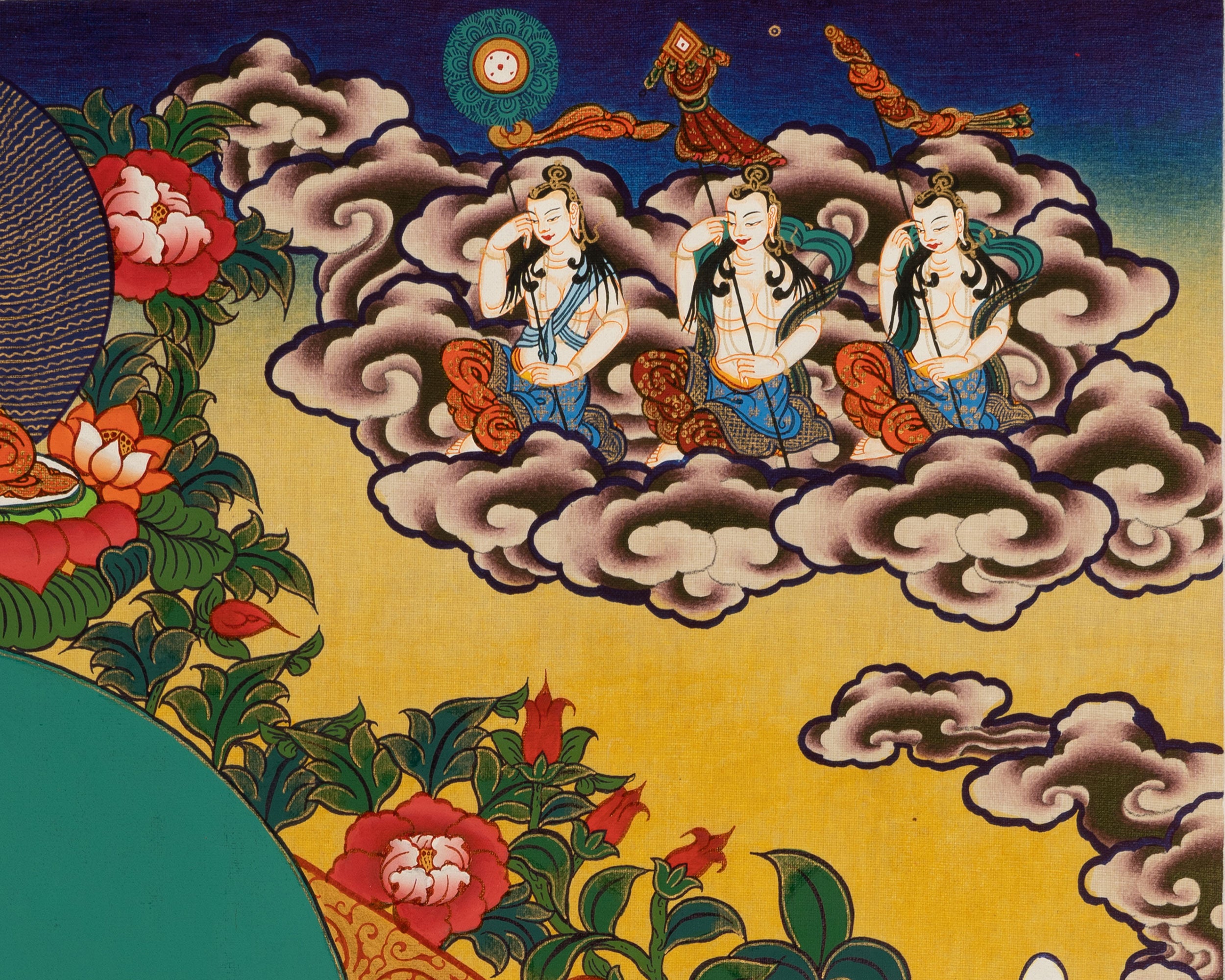 Bodhisattva Avalokitesvara Thangka | Handpainted Religious Painting