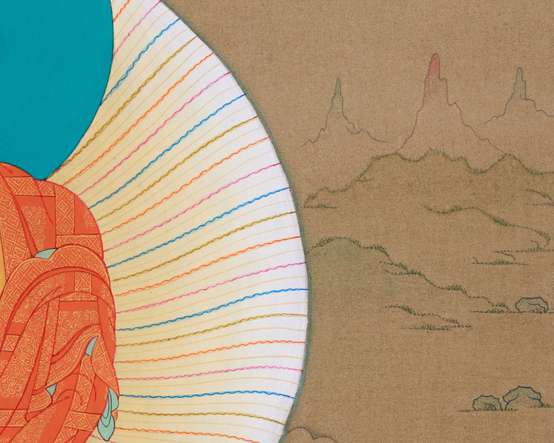 Tibetan Buddha Thangka | Siddhartha Gautama Art | Spiritual Enlightenment Decor