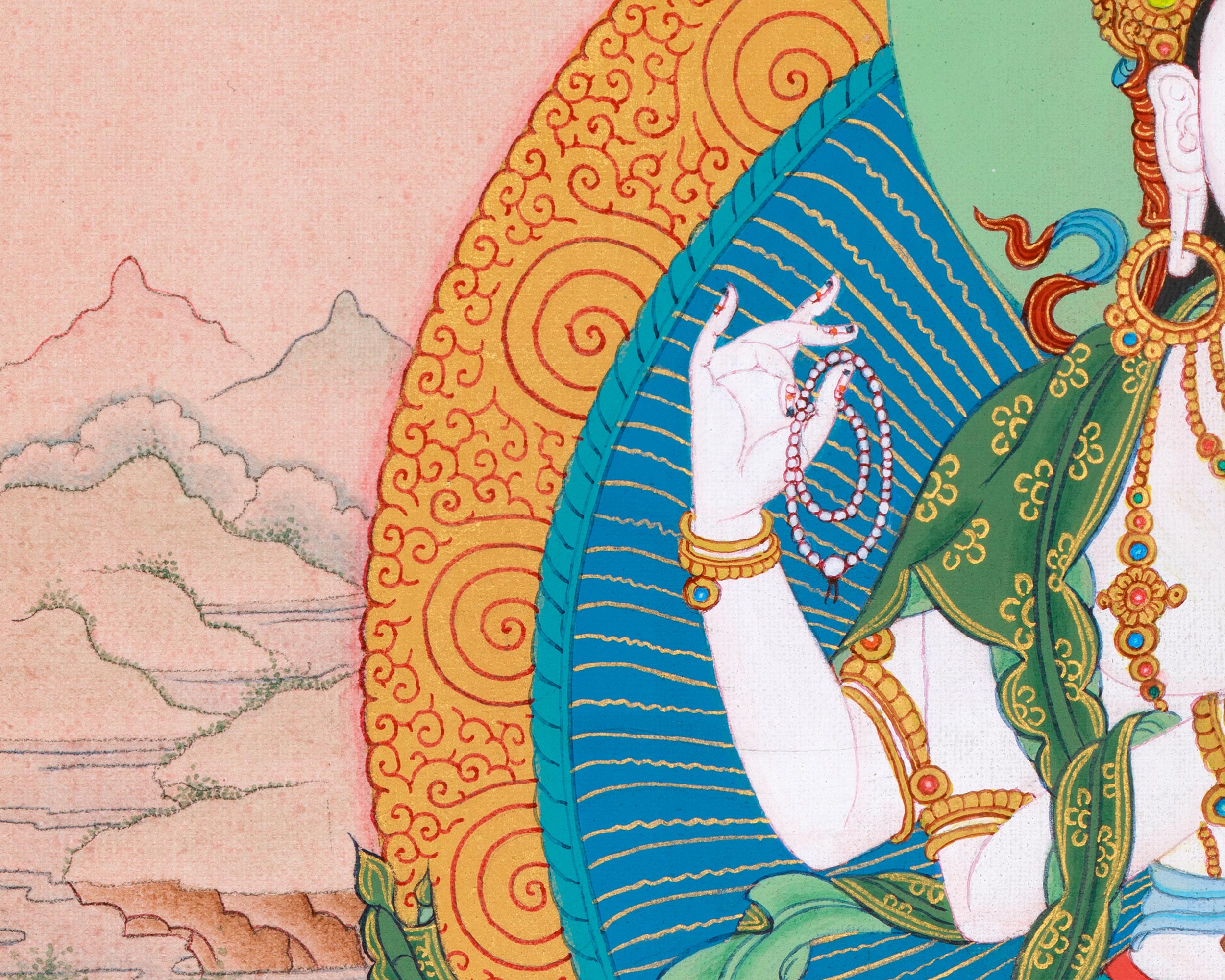 Four Arm Chenrezig Thangka | Tibetan Buddhist Art