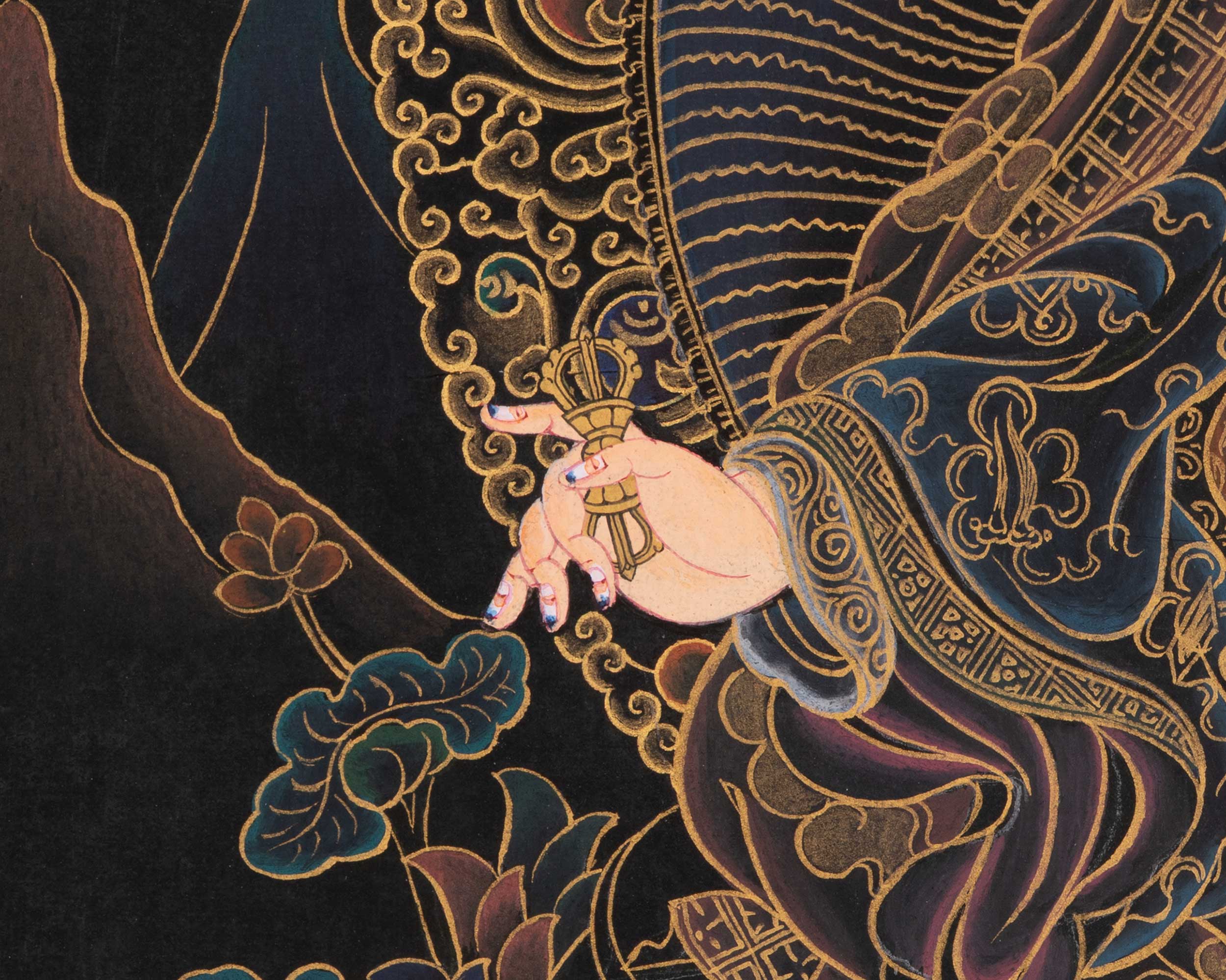 Guru Rinpoche Gold Thangka