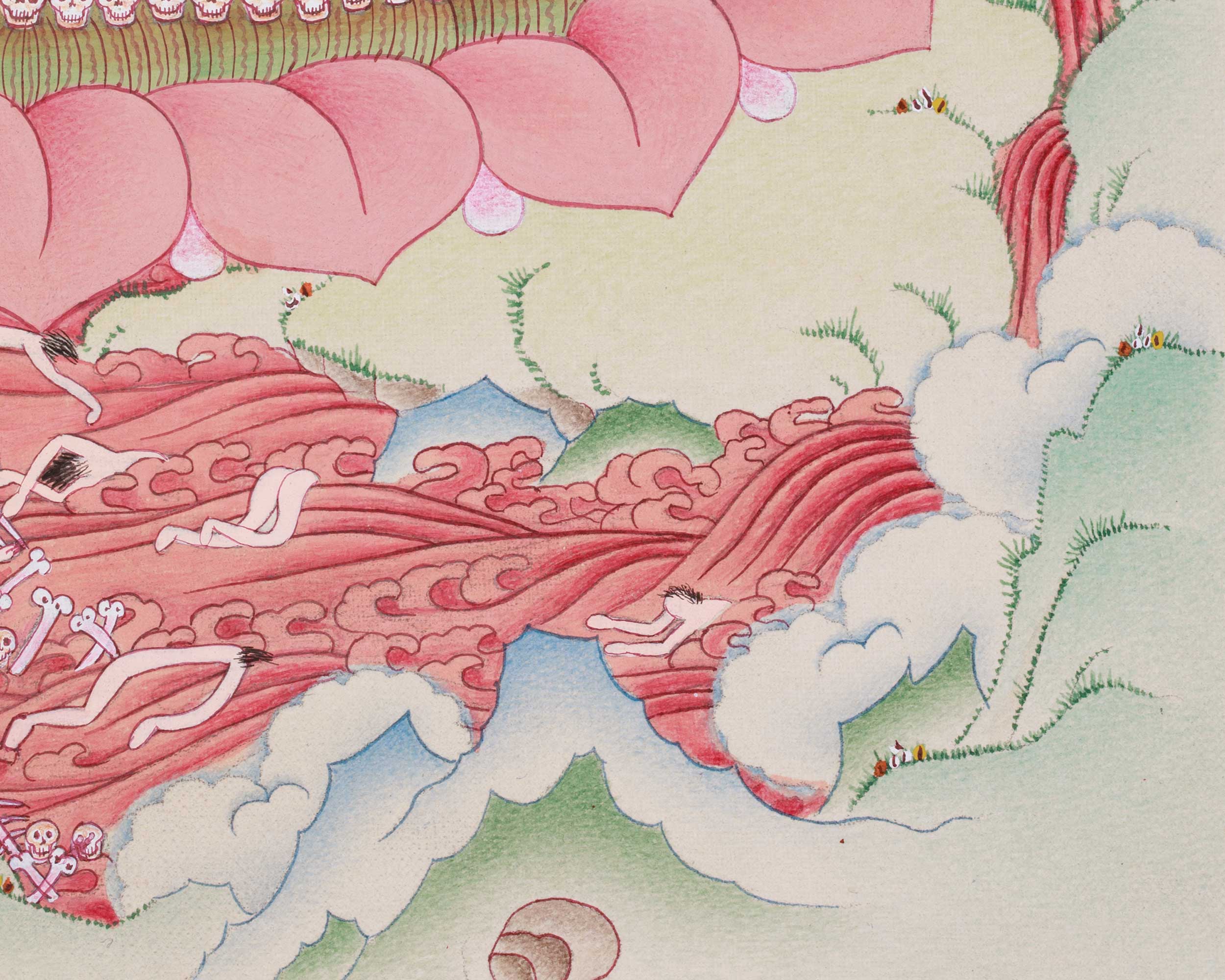 Chitipati Thangka Painting | Lord of the Cemetery