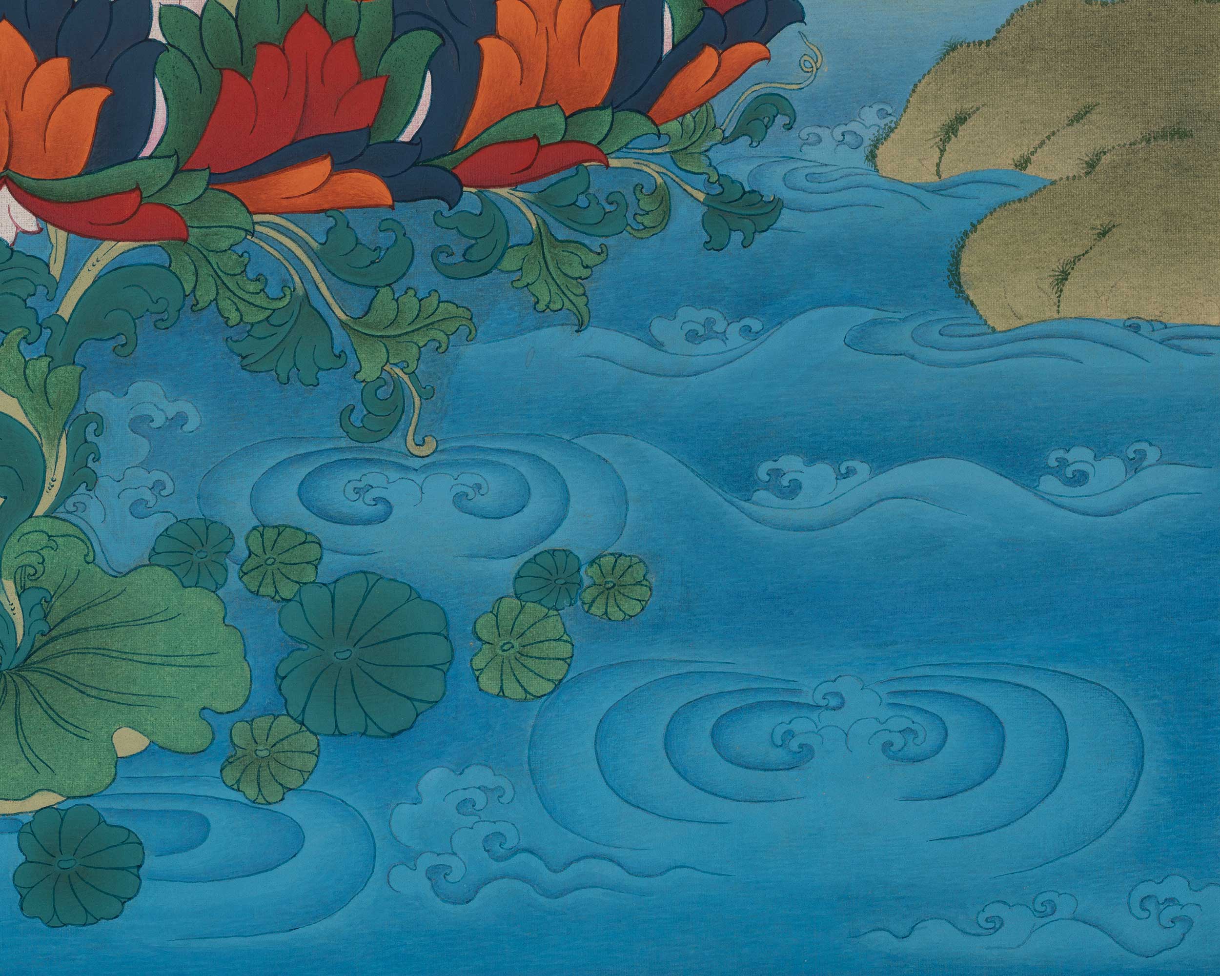 Guru Rinpoche Himalayan Art | Vajrayana Master | Spiritual Thangka