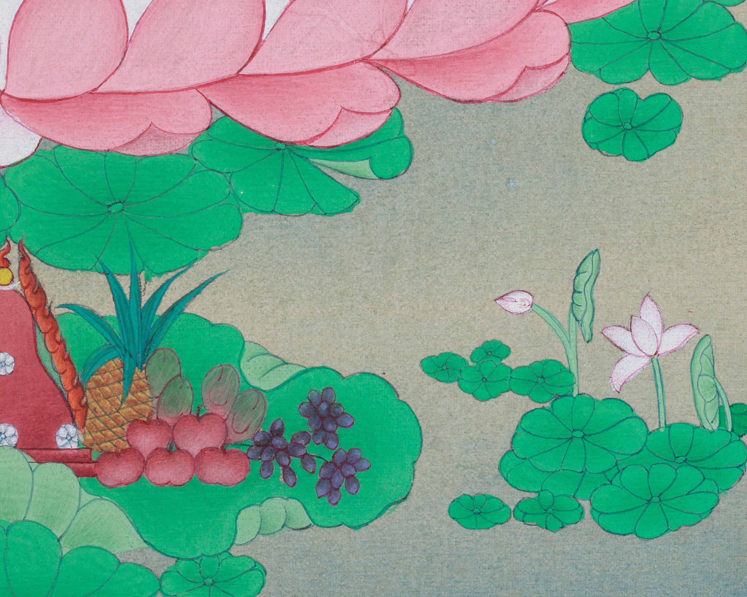 Sacred Guru Rinpoche with Consort - Mandarva and Yeshe Tsogyal