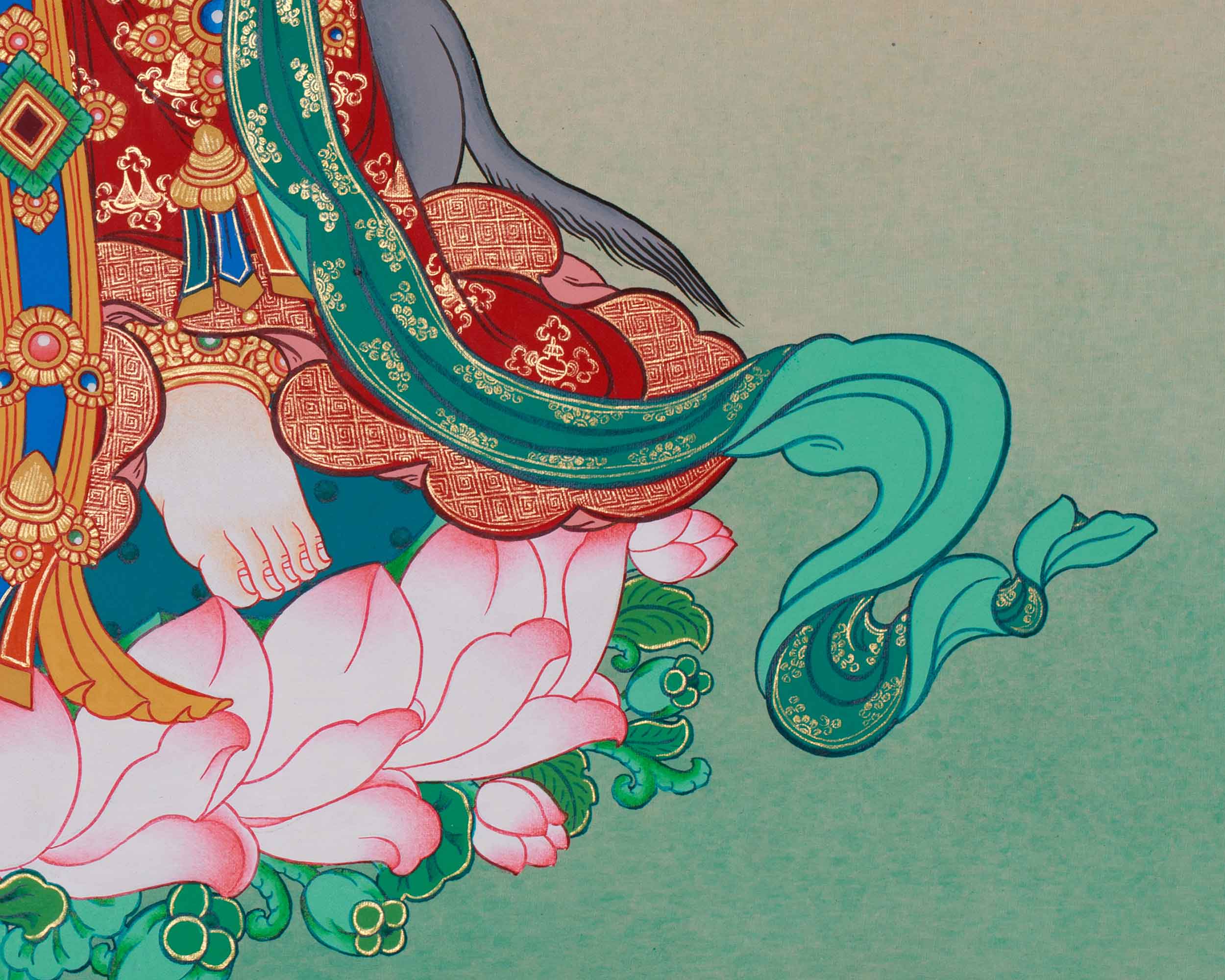 30 Inch Goddess of Dawn, Marichi | Spiritual Artwork of Light and Protection