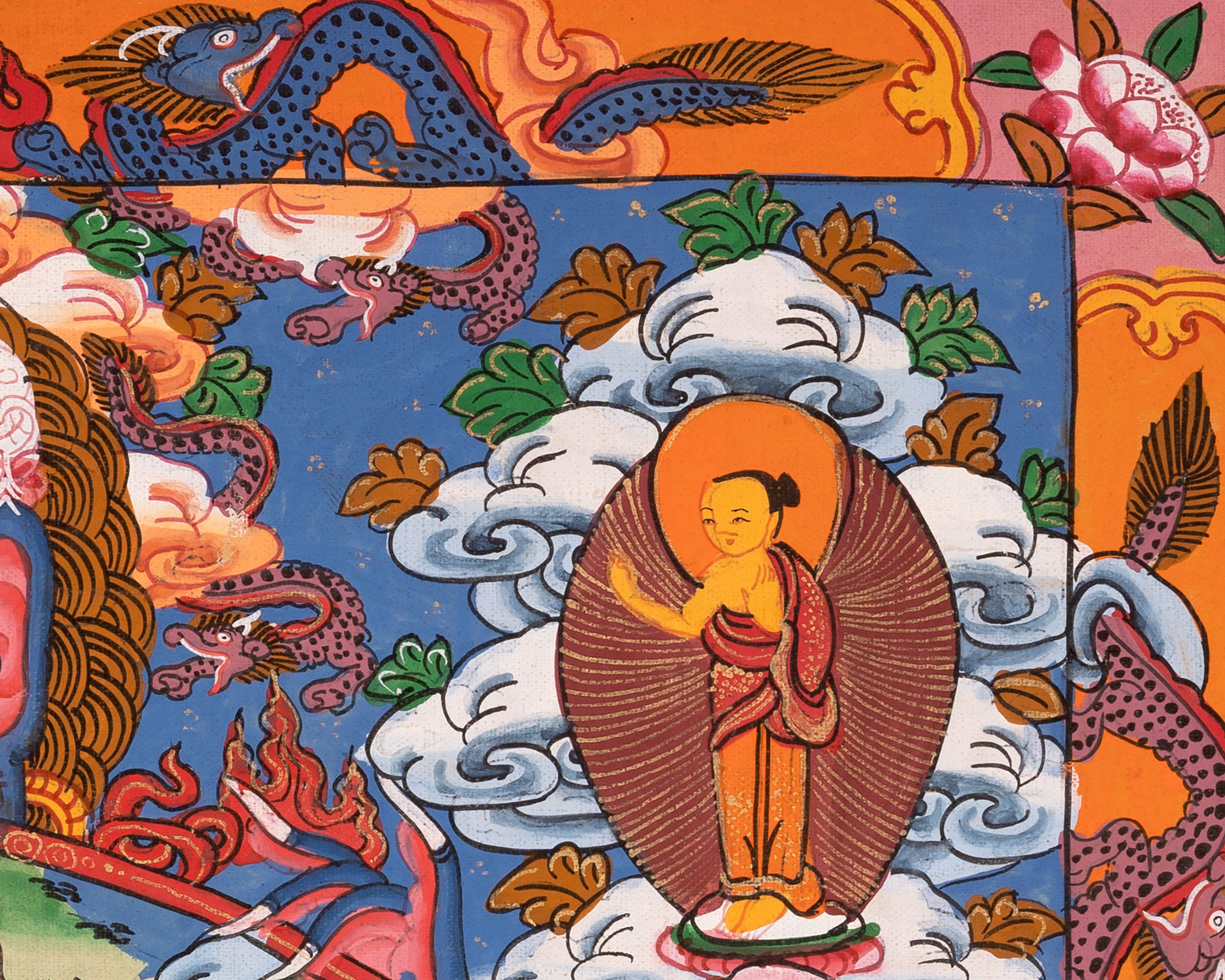 Wheel of Life Buddhist Thangka | Traditional Art | Wall Decors