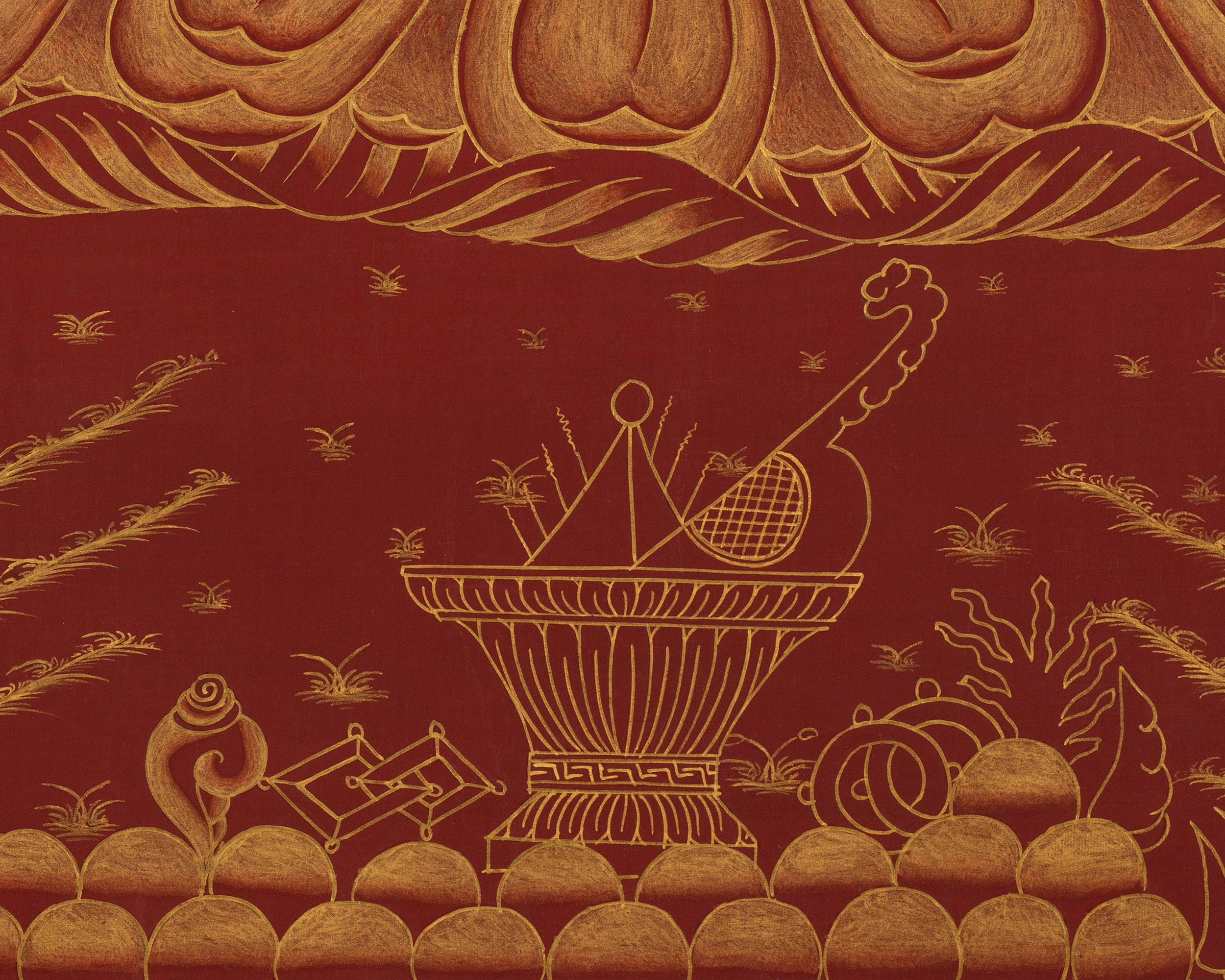 Buddha Amitayus Thangka | 24k Gold High Quality Art | Religious Painting