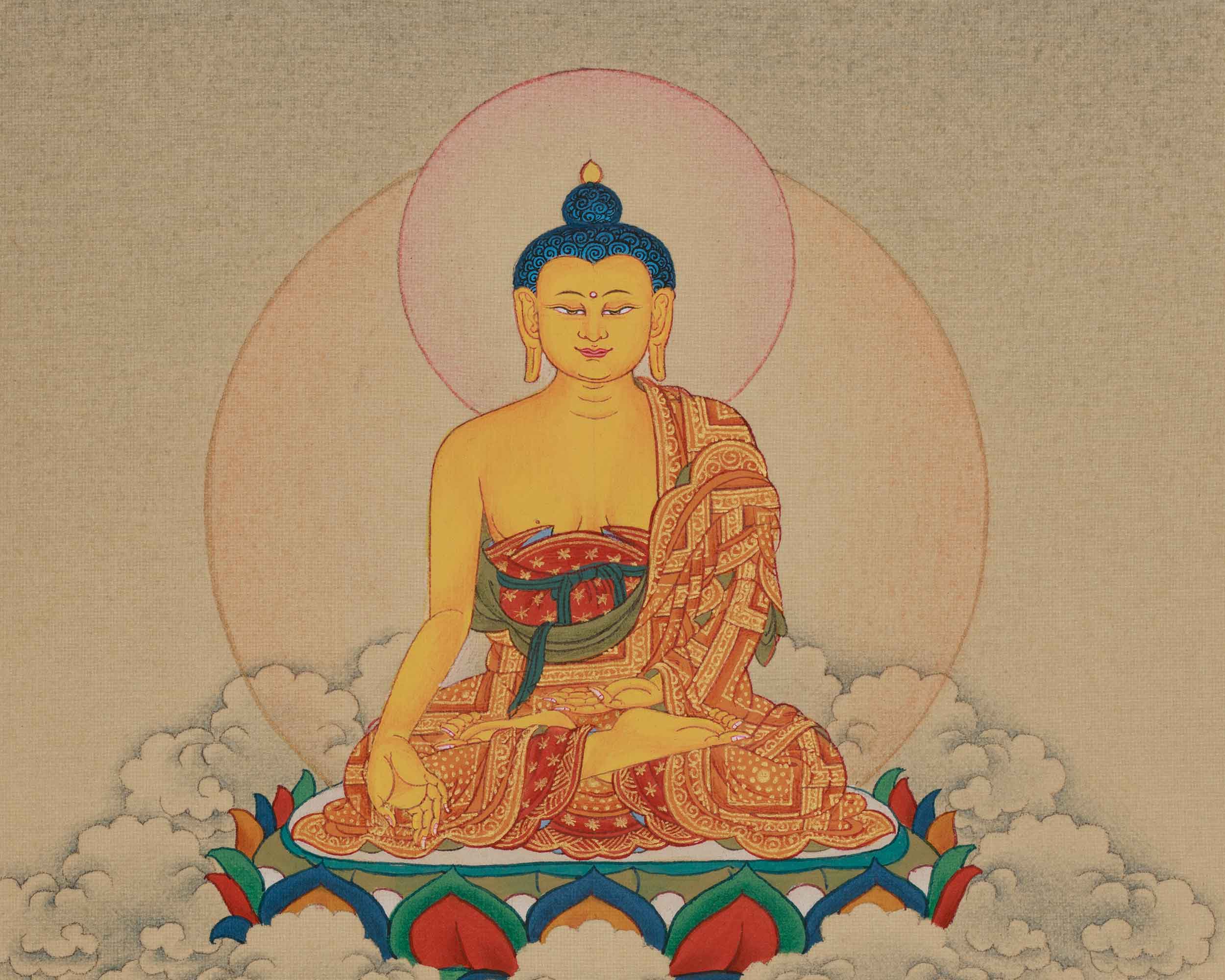 Asta Medicine Buddha Print | Bhaisajyaguru Art | Healing Deity