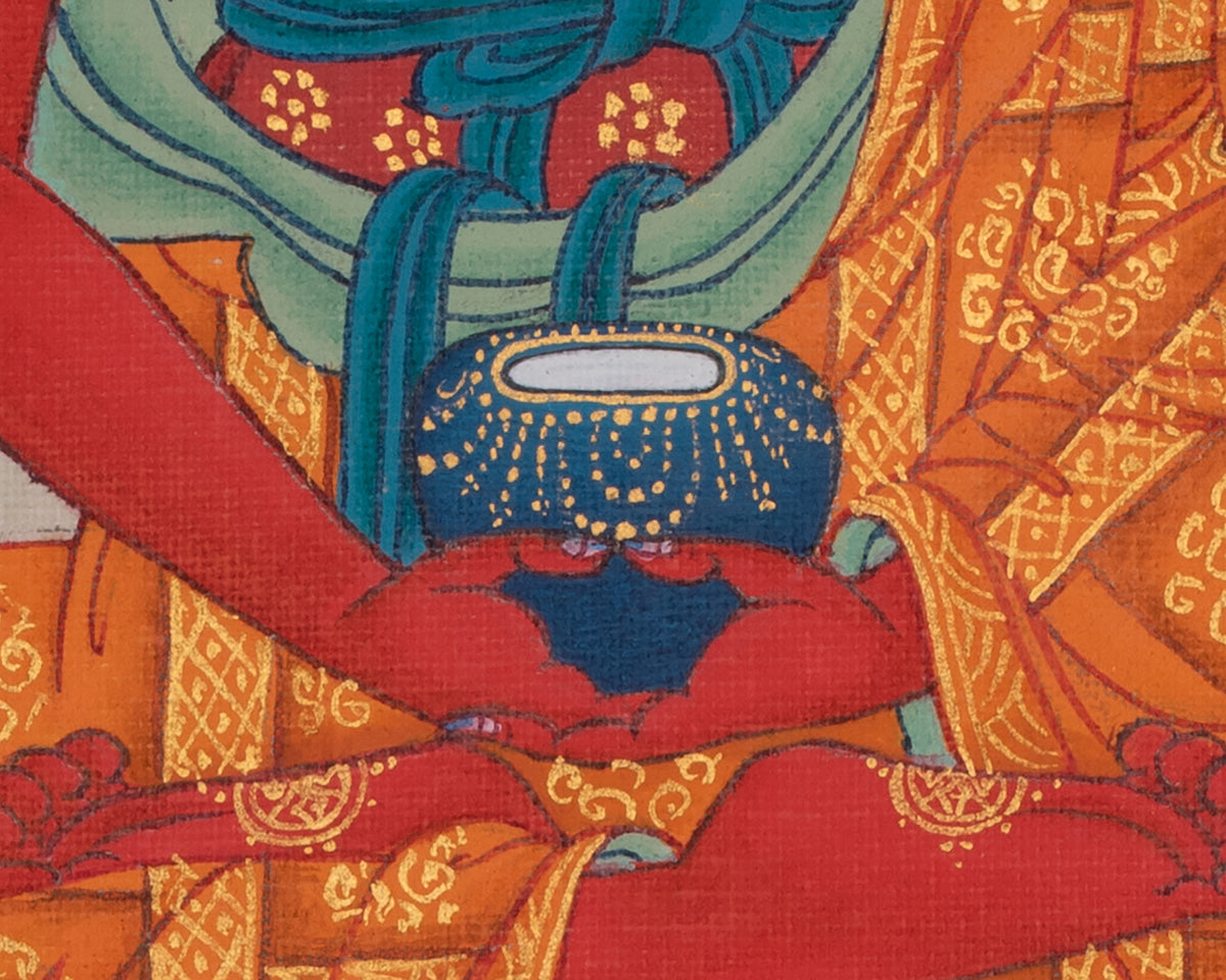 Hand-Painted Amitabha Buddha Art | Infinite Light | The Lotus Family