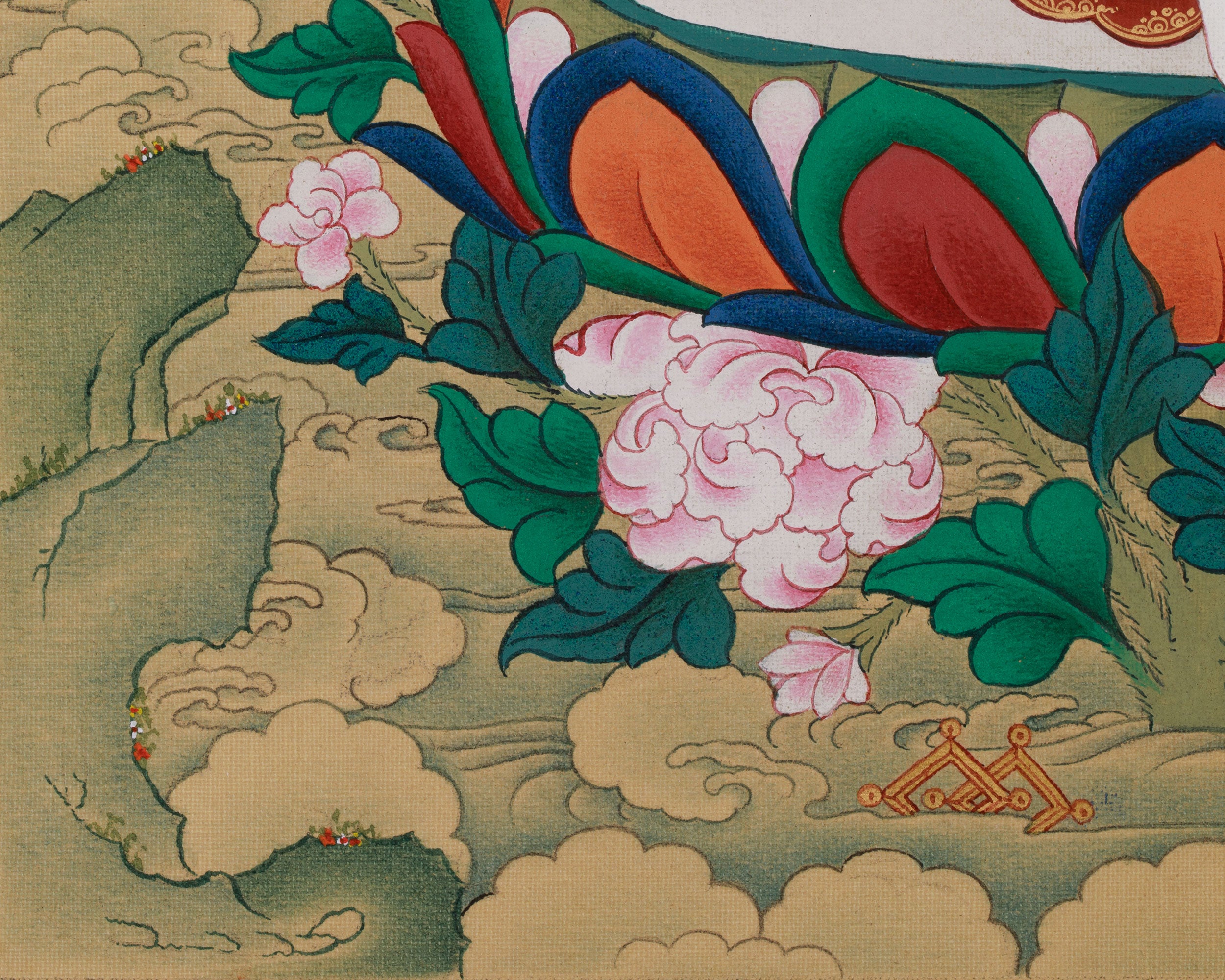 Sacred Dakini Mandarva | Consort of Guru Rinpoche with Amitabha Buddha