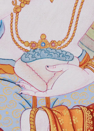 Beautiful Yeshe Tsogyel Thangka | Consort of Guru Padmasambhava
