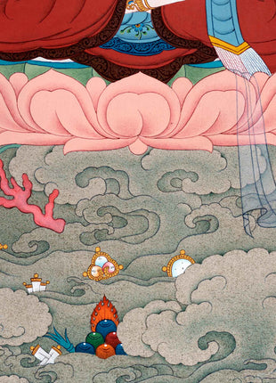 Chenrezig's Four Arms of Compassion | Avalokiteshvara Thangka | Sacred Meditative Art