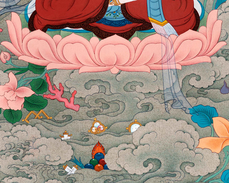 Chenrezig's Four Arms of Compassion | Avalokiteshvara Thangka | Sacred Meditative Art