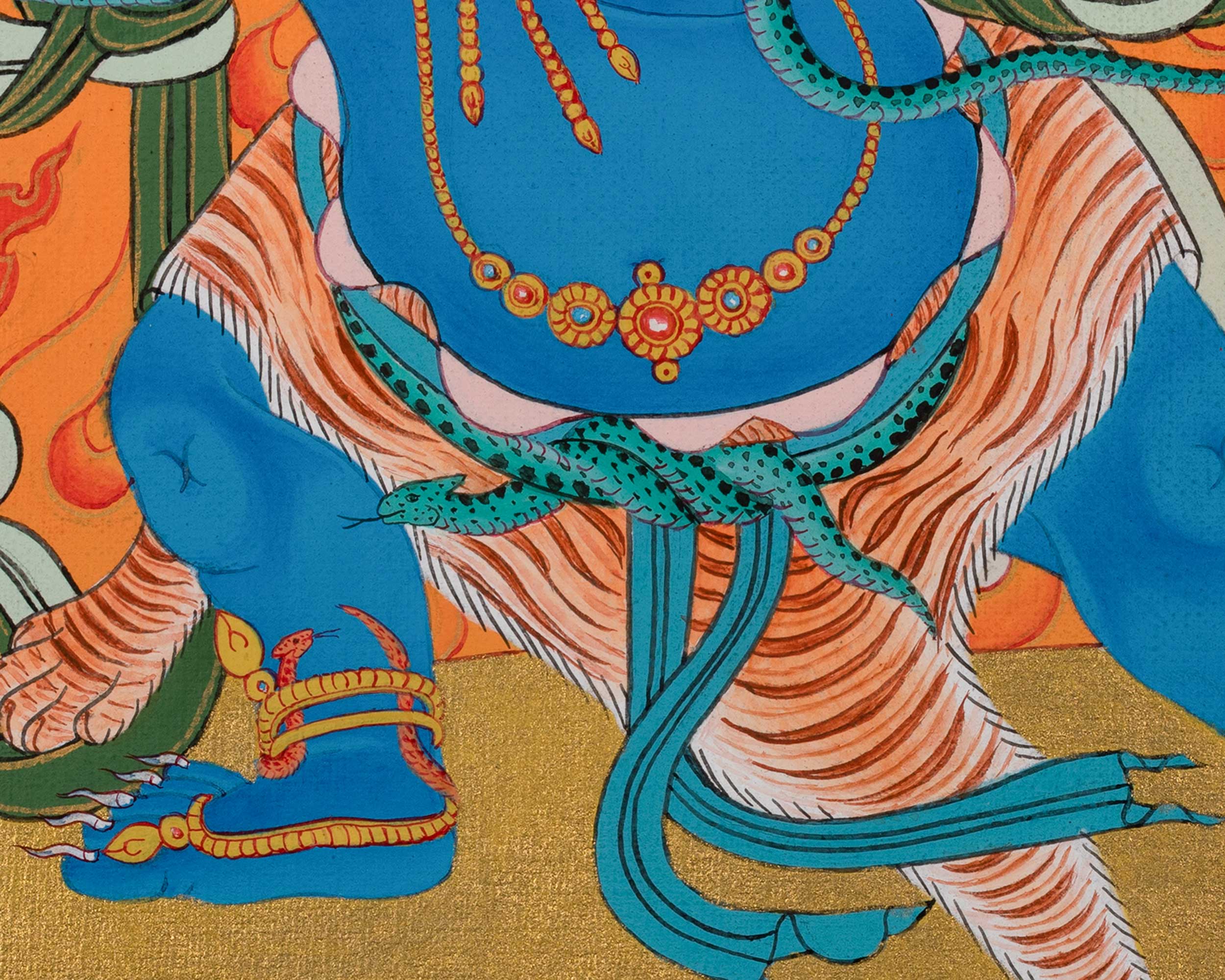 Bodhisattva Vajrapani Thangka | Tibetan Buddhist Art