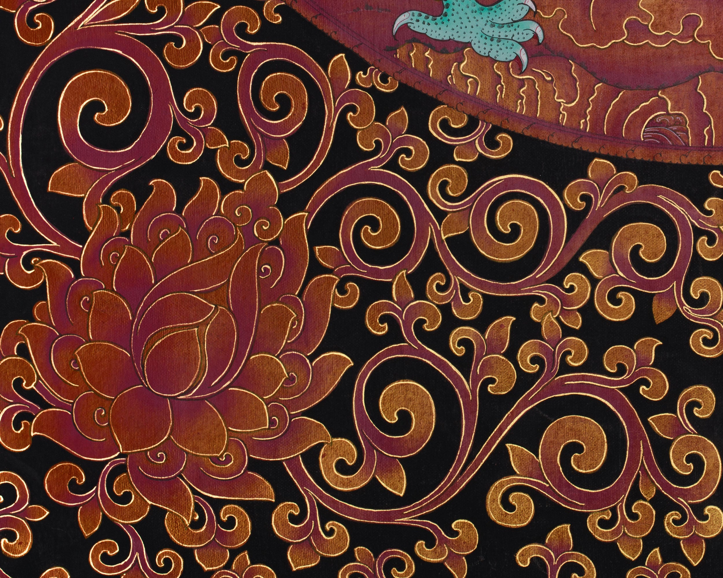 White Dzambhala Thangka | The Guardian of Wealth and Fortune