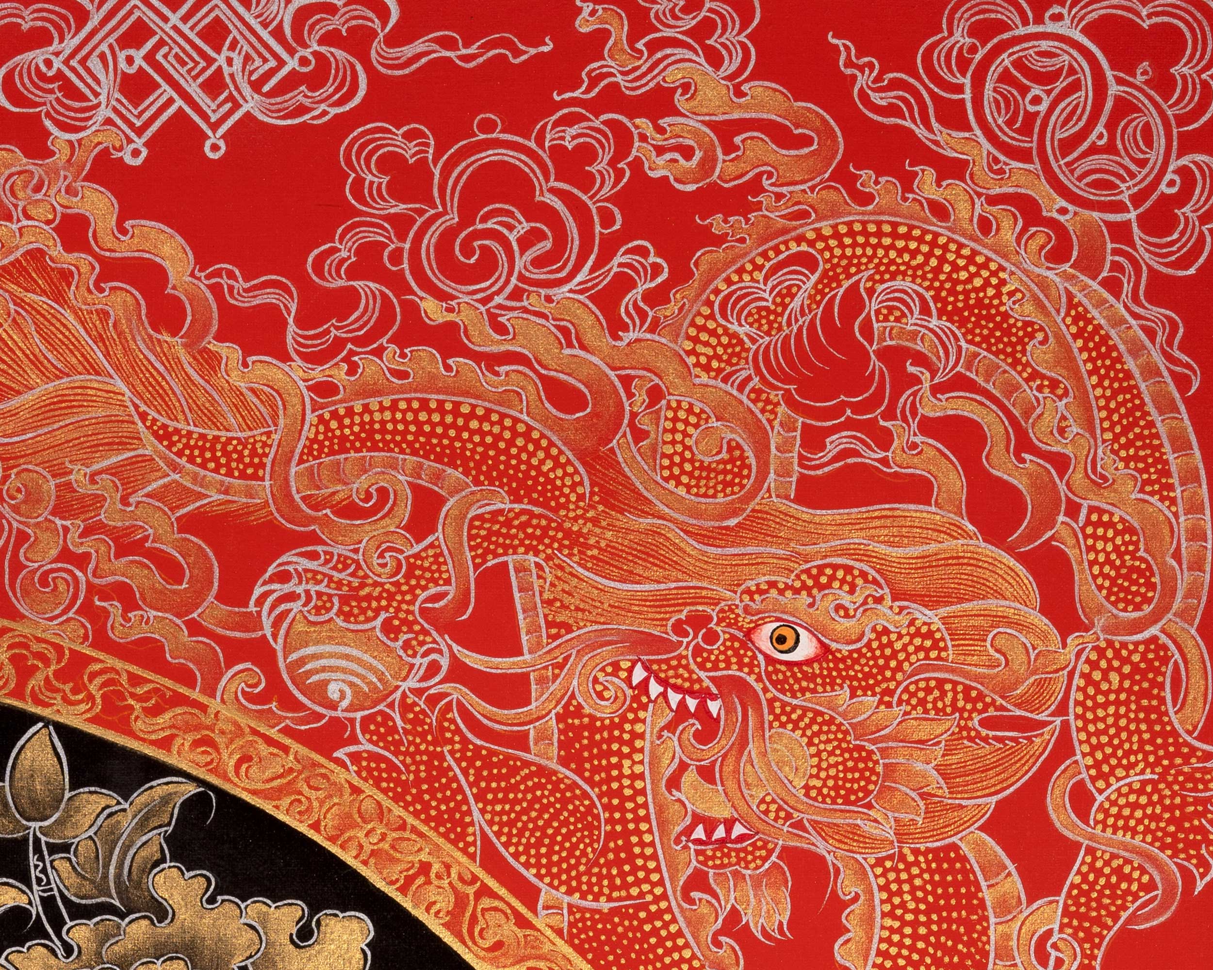 Bodhisattva Chengrezig Thangka | Original Handpainted Art | Traditional Painting