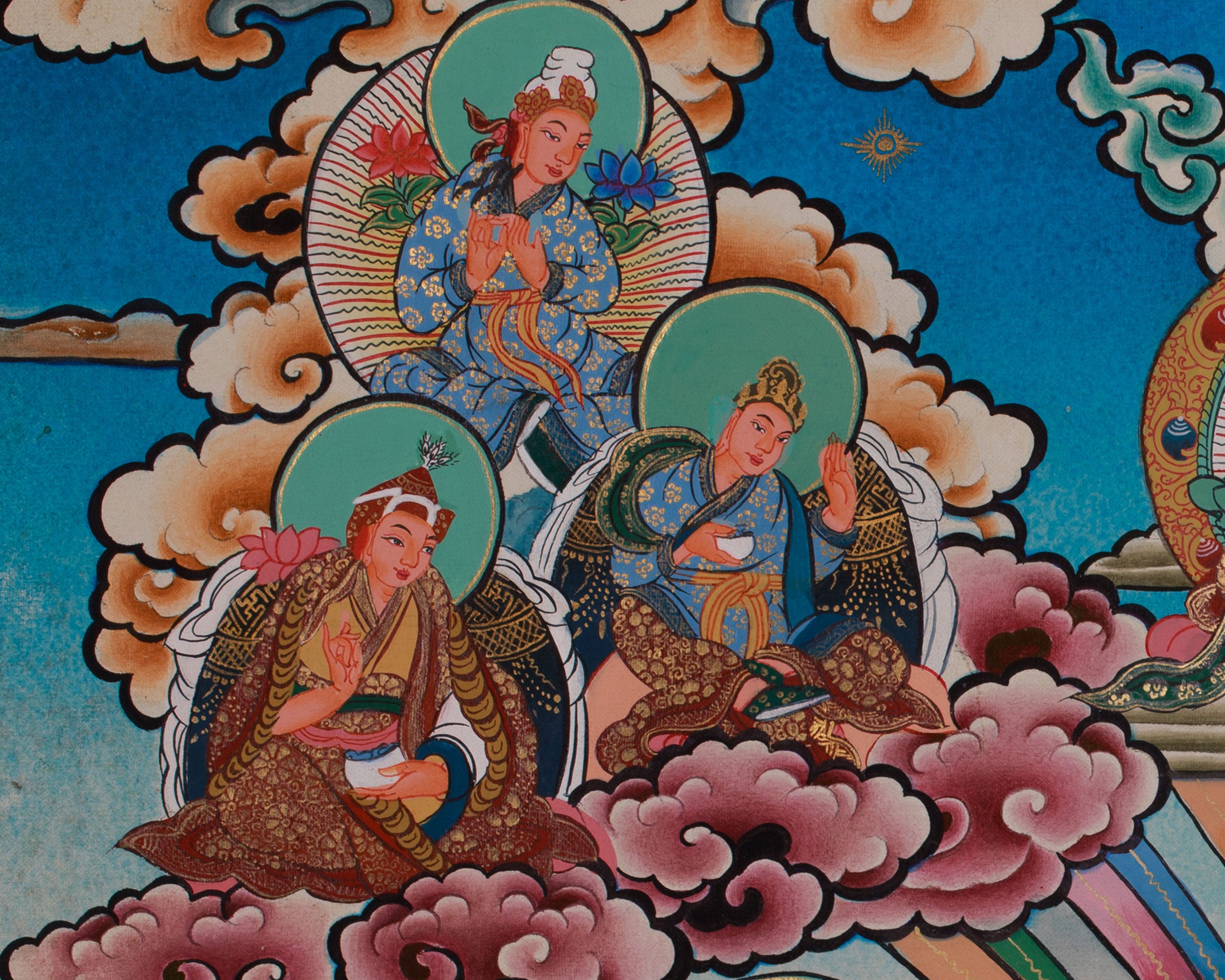 Standing Guru Rinpoche Thangka | Embodiment of Wisdom, Power, and Protection