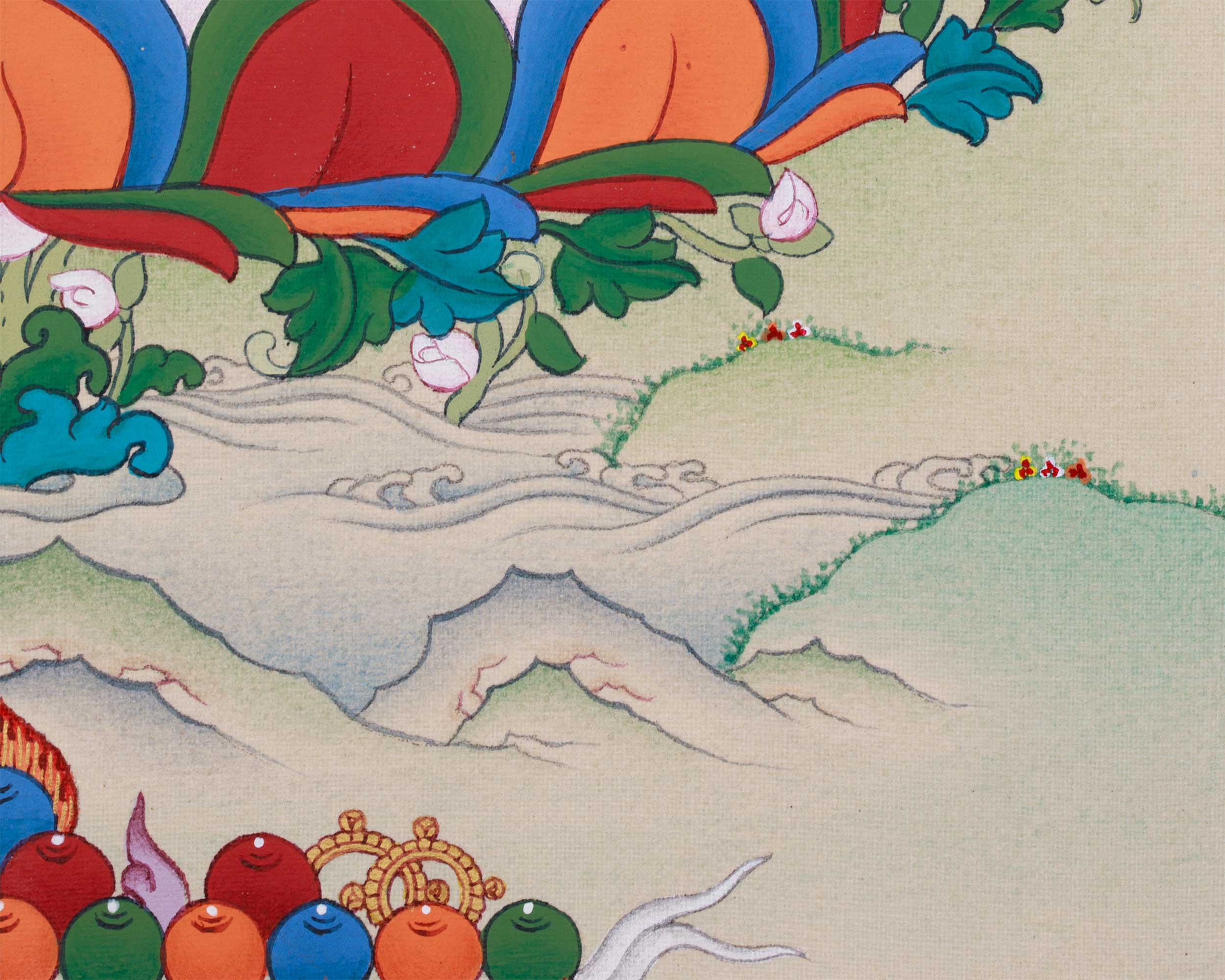 Red Chenrezig with Consort | Tantric Union of Compassion & Wisdom