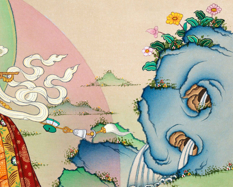 Guru Rinpoche, The Lotus Born | High-Quality Giclee Print of Maha Padmasambhava | Wall Hanging Decors