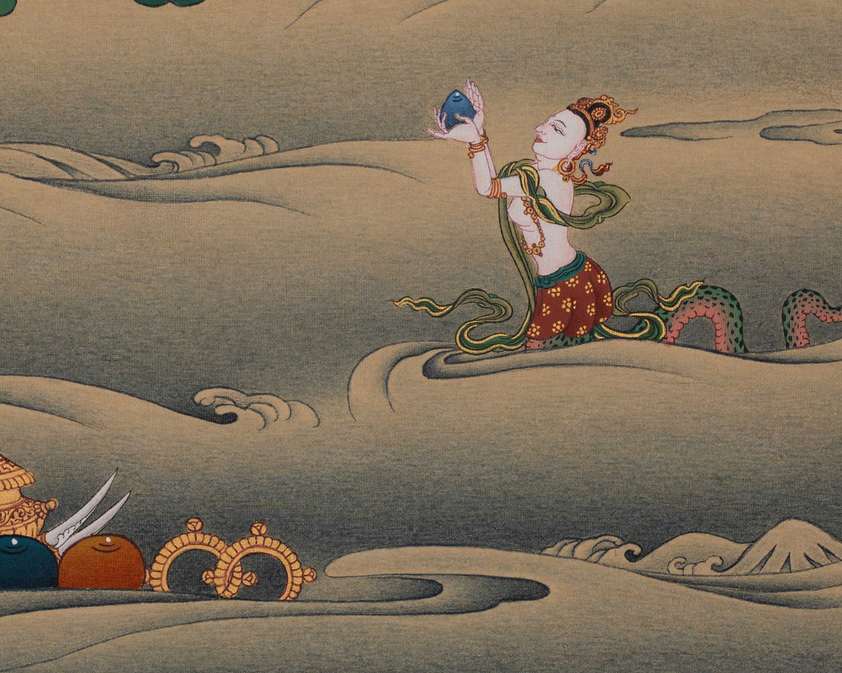 Chenrezig Thangka Painting Art | Avalokiteshvara Thangka | Boundless Compassion of All Buddhas
