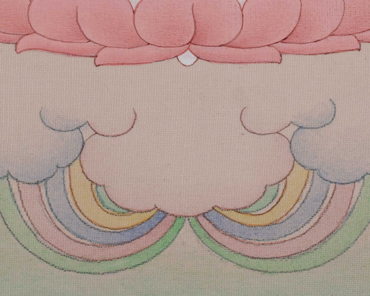 Himalayan Saraswati Thangka | Goddess of Wisdom and Sacred Learning